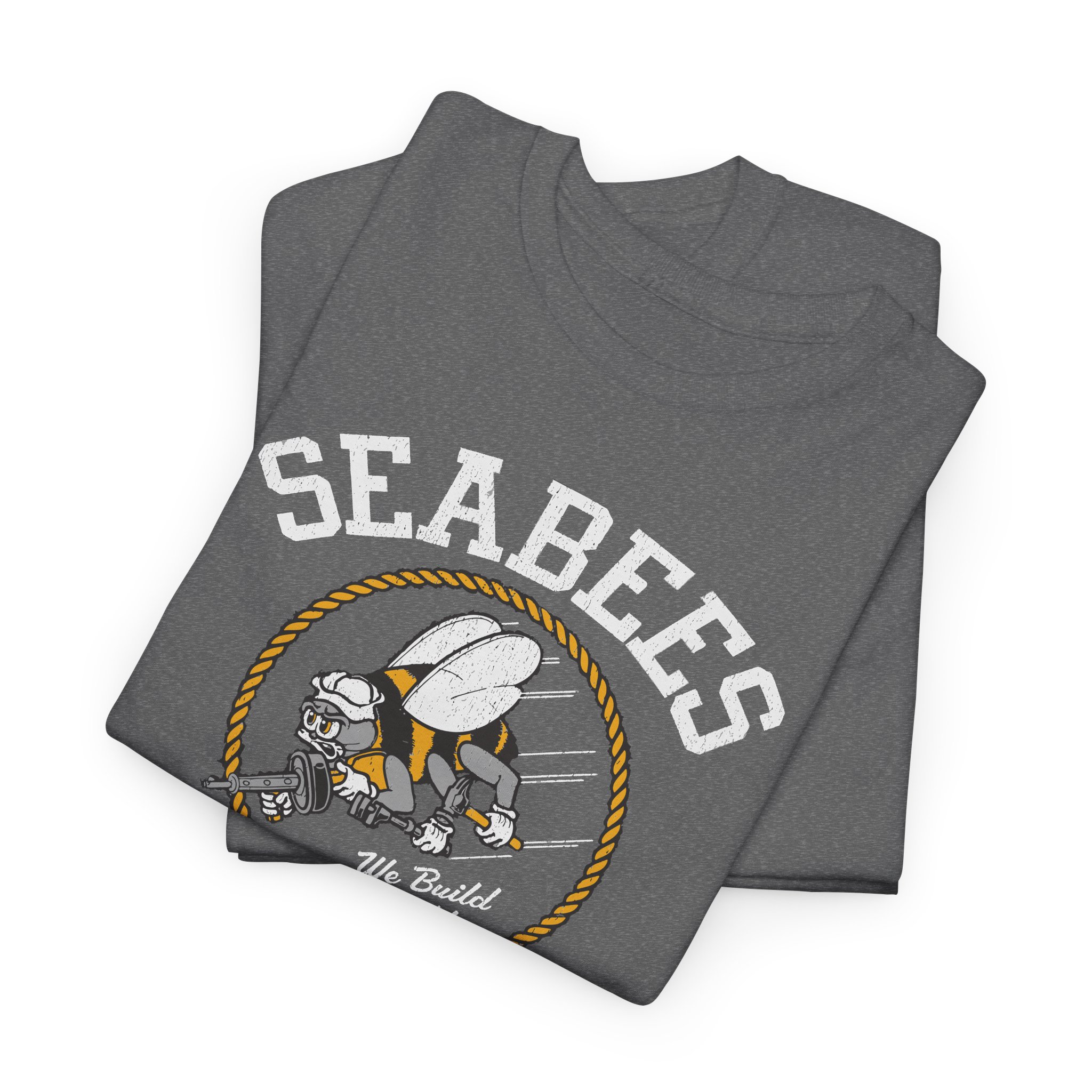 Seabees WWII Navy History Buff Patriotic USA Military T-Shirt | 5 Colors - Image 7