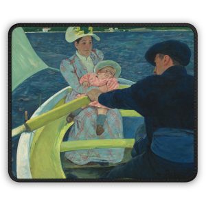 Mary Cassatt Boating Party Mouse Pad | Impressionist Art | Office Desk Gift