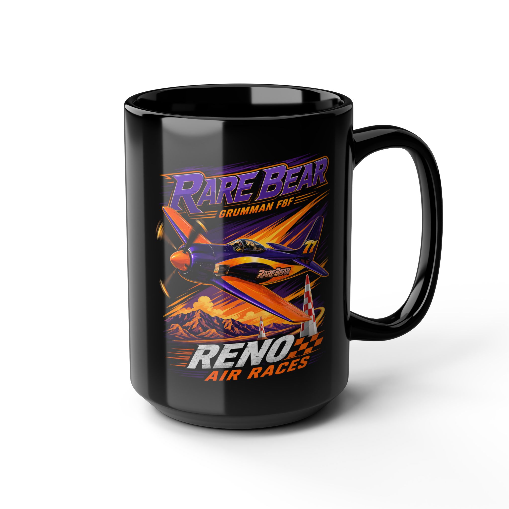 Rare Bear F8 Reno Air Races Coffee Mug 11oz 15oz | Unlimited Class Air Racing