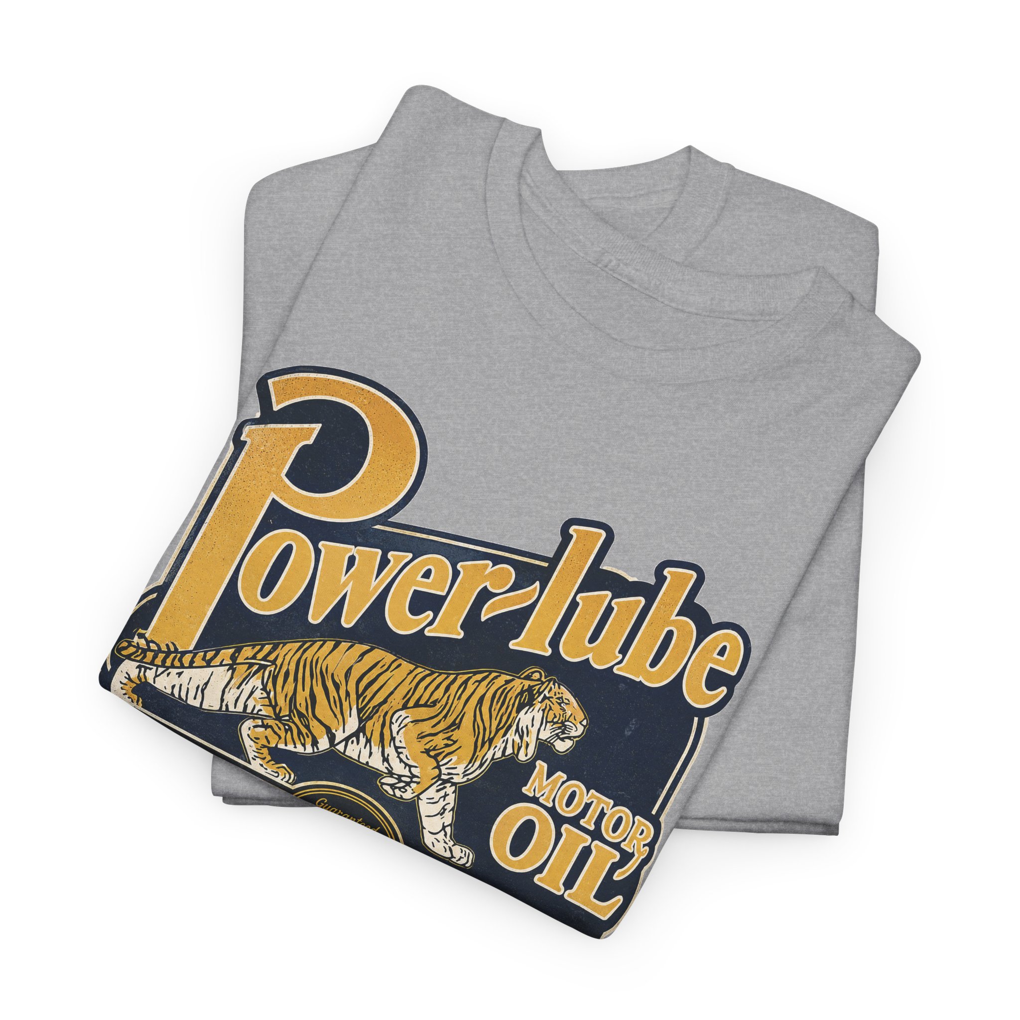 Power Lube Motor Oil Vintage Style Gas & Oil Sign T-Shirt - view 3