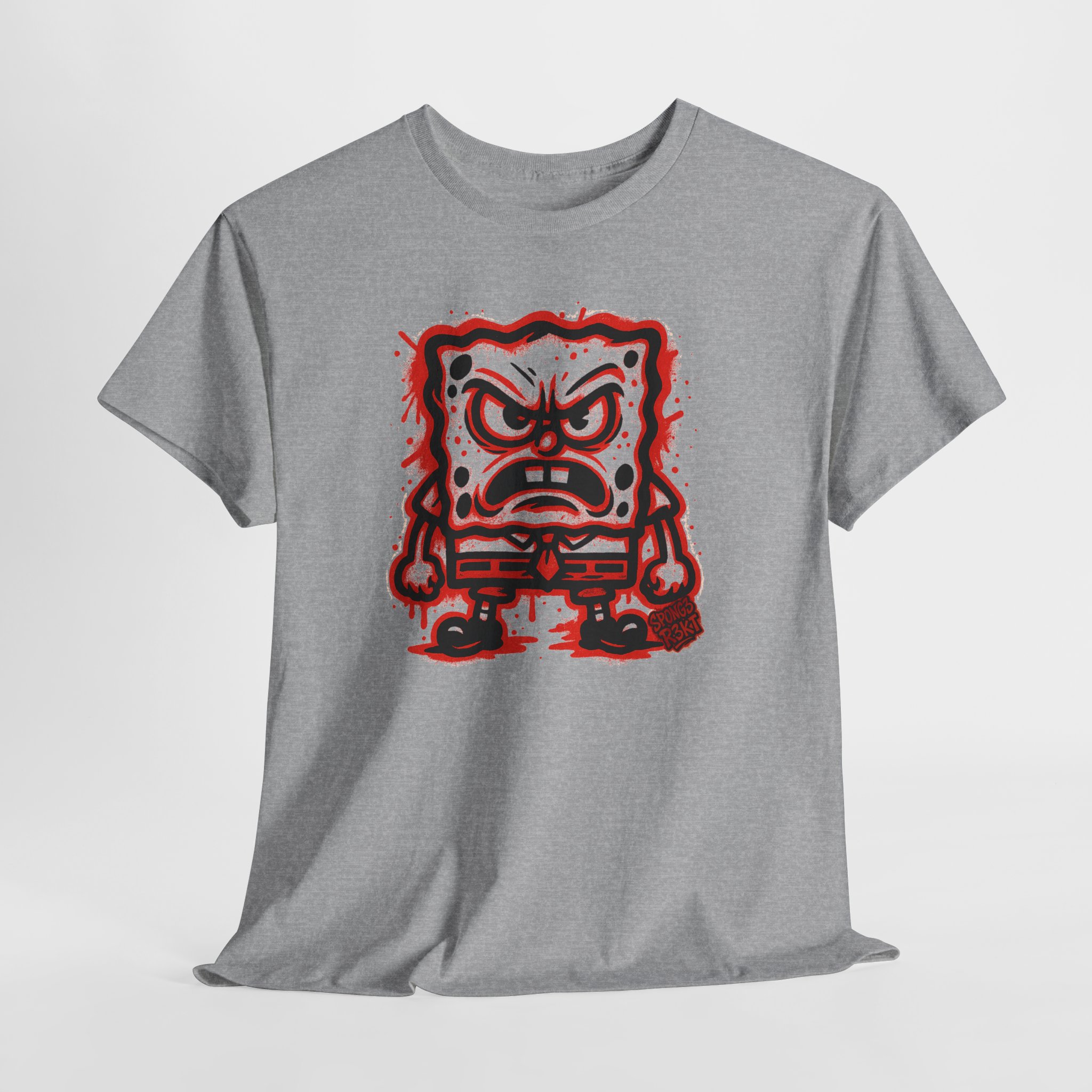 "Spong3 R3KT" Sponge Alter Ego Graffiti Character Tee | 7 Colors | Sizes S-5XL - Image 4