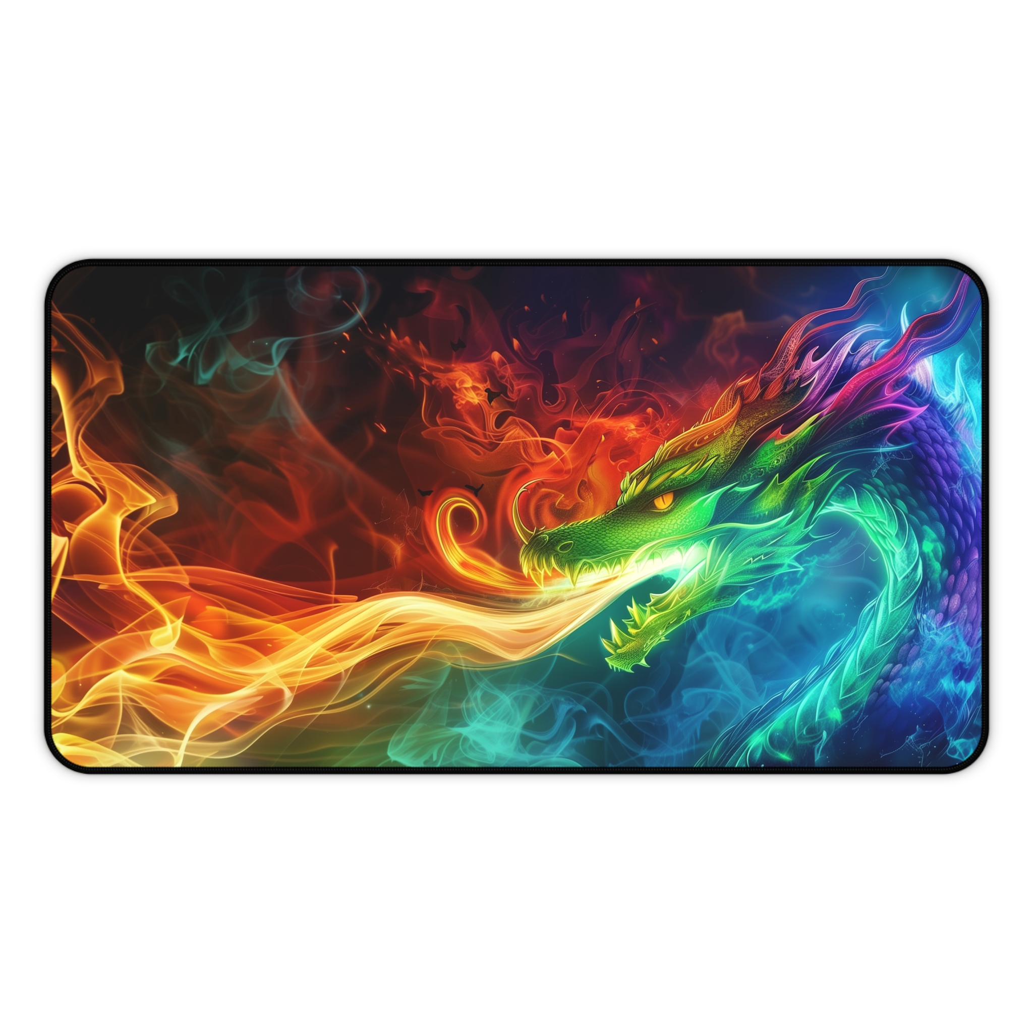 Dragon Blowing Fire - Colorful Fantasy Art - view 6