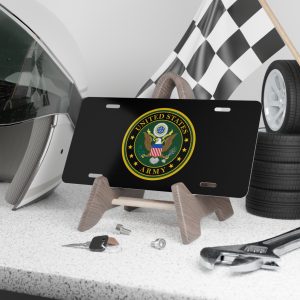 US Army Military Veteran Patriotic – Garage Man Cave – Vanity License Plate