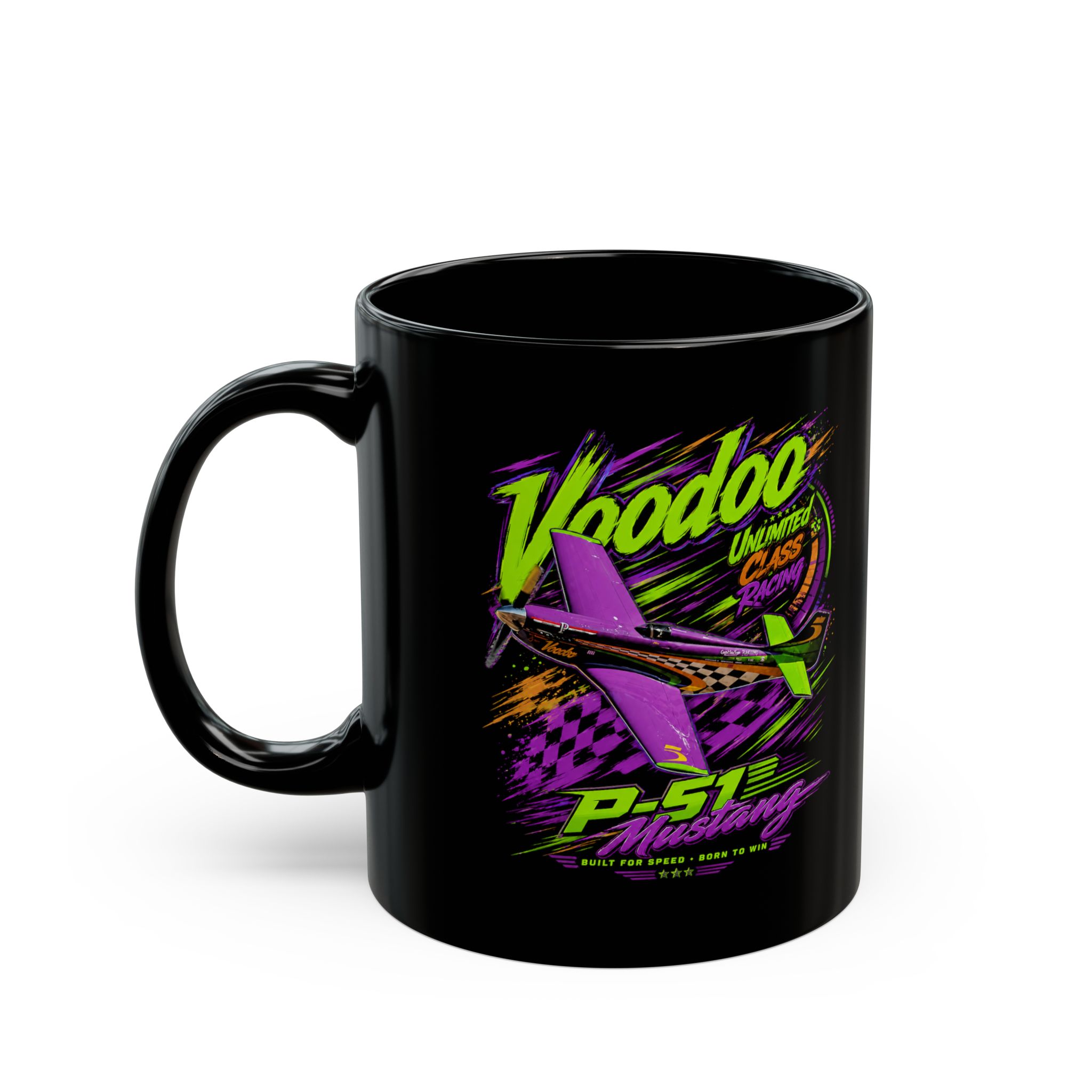 Voodoo P-51 Mustang Reno Air Races Coffee Mug 11oz 15oz - view 6