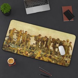 Gassed WWI – John Singer Sargent – High Quality Stitched Edges Desk Mouse Pad