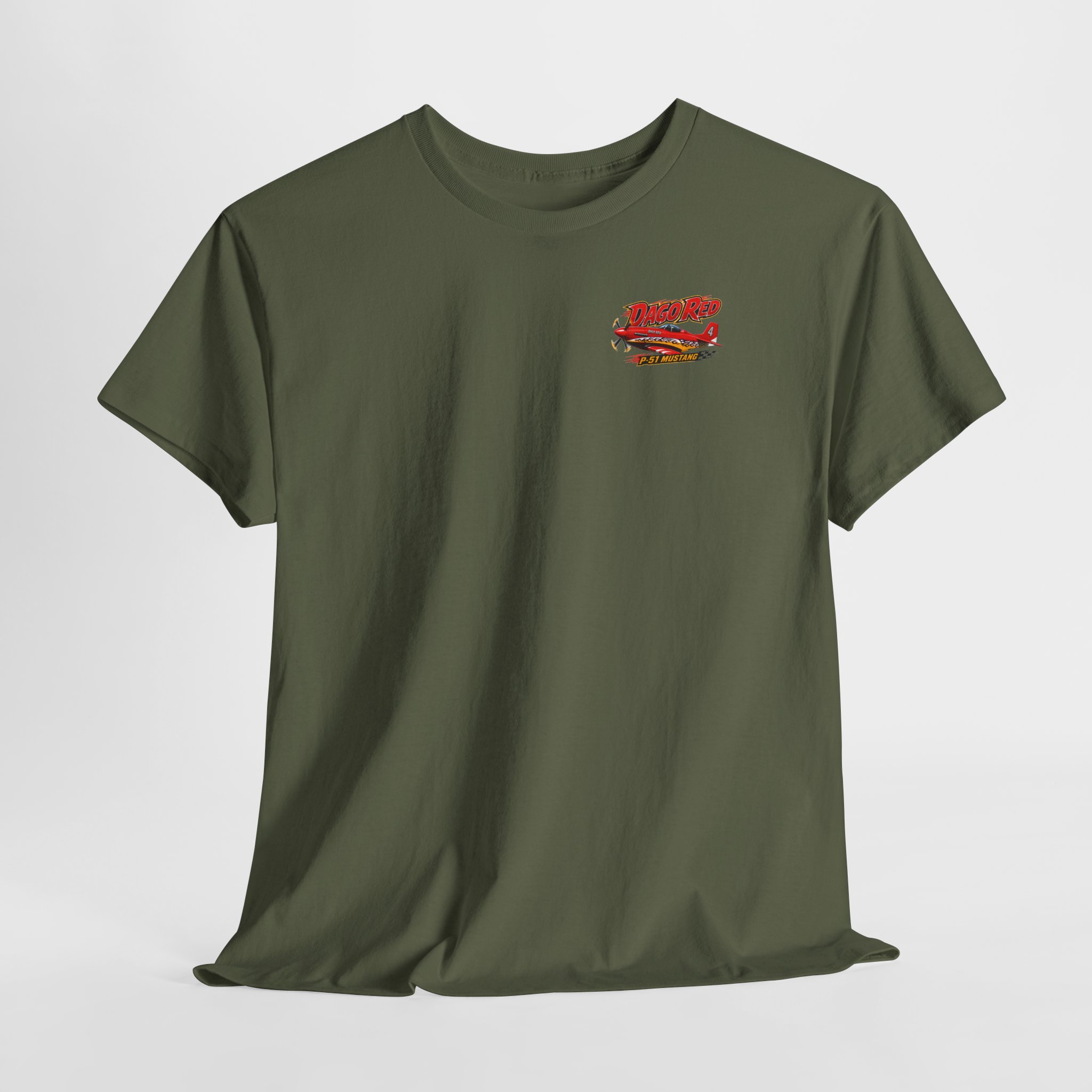 Dago Red P51 Mustang | Reno Air Racing Aviation Lover | T-Shirt Tee S-5XL - Image 21