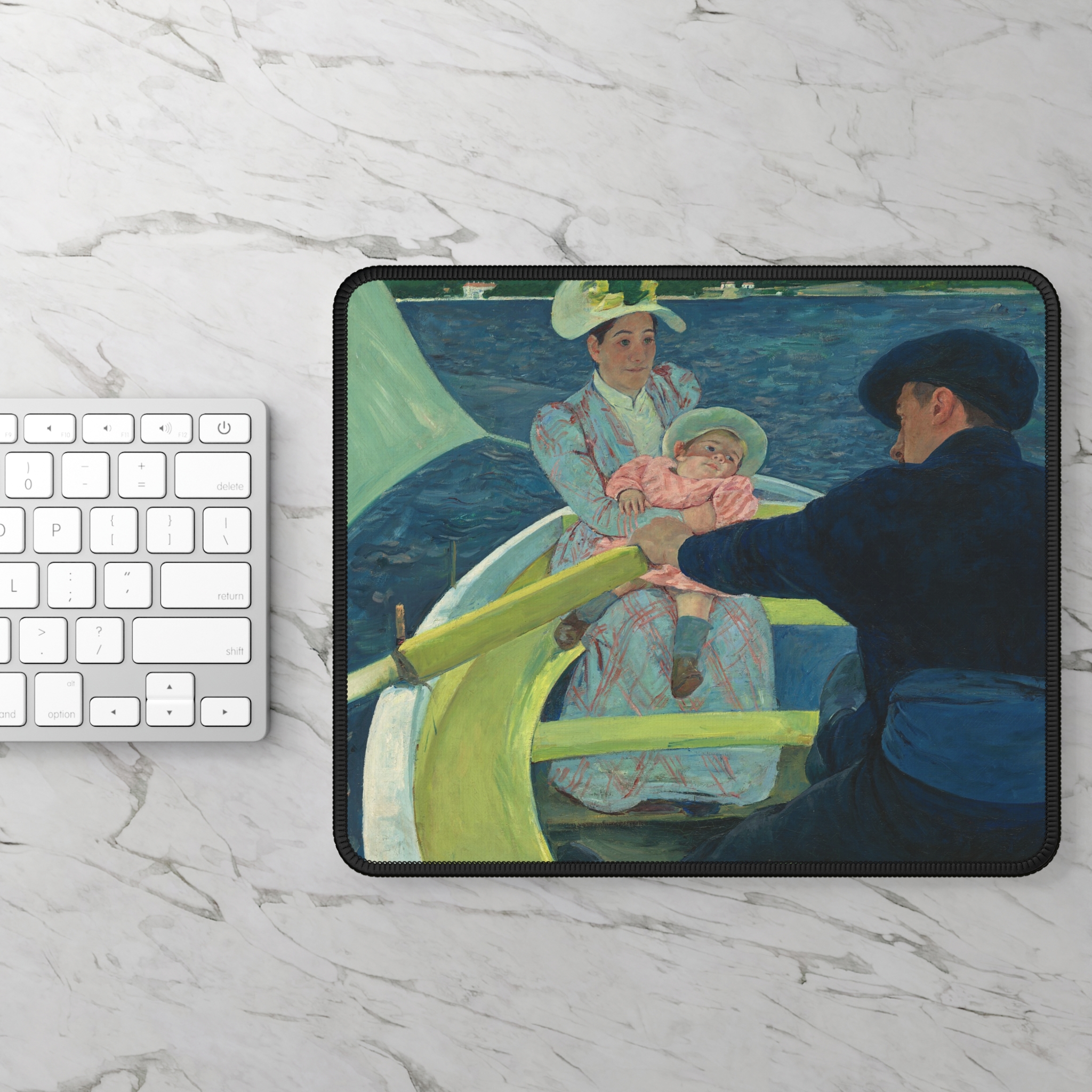 Mary Cassatt Boating Party Mouse Pad - Impressionist Art - view 2