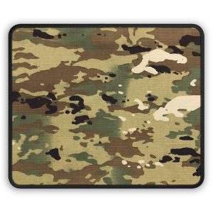 OCP Camo Rip-Stop Look Mouse Pad 9×7″ – Premium Stitched Edges, Military Style