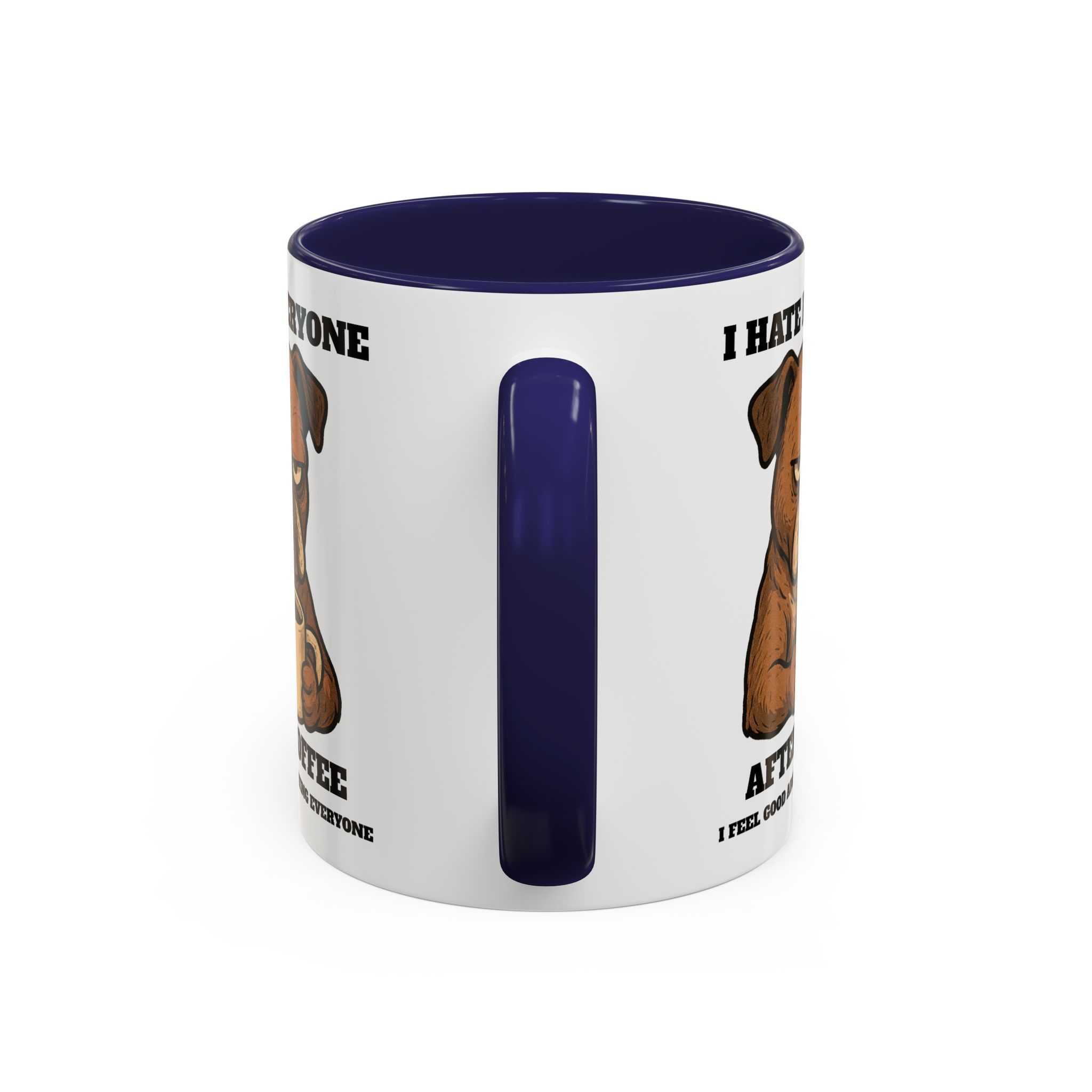 Grumpy Bull Dog – Animal and Coffee Lovers Funny “I Hate - view 14