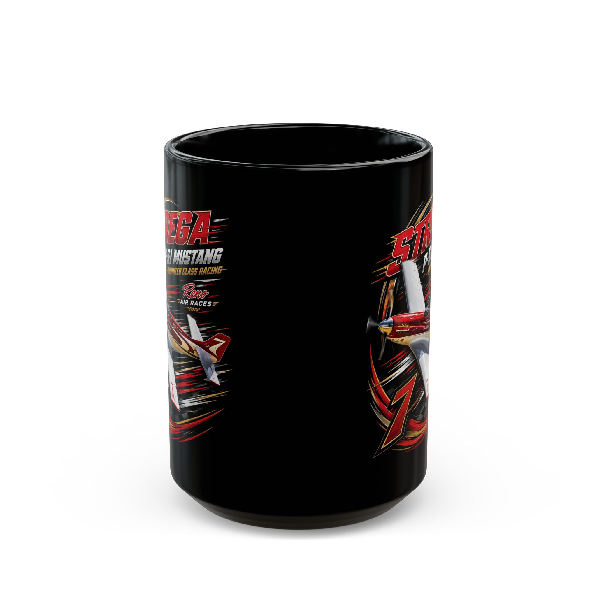 Strega P-51 Mustang Reno Air Races Coffee Mug 11oz 15oz - view 2