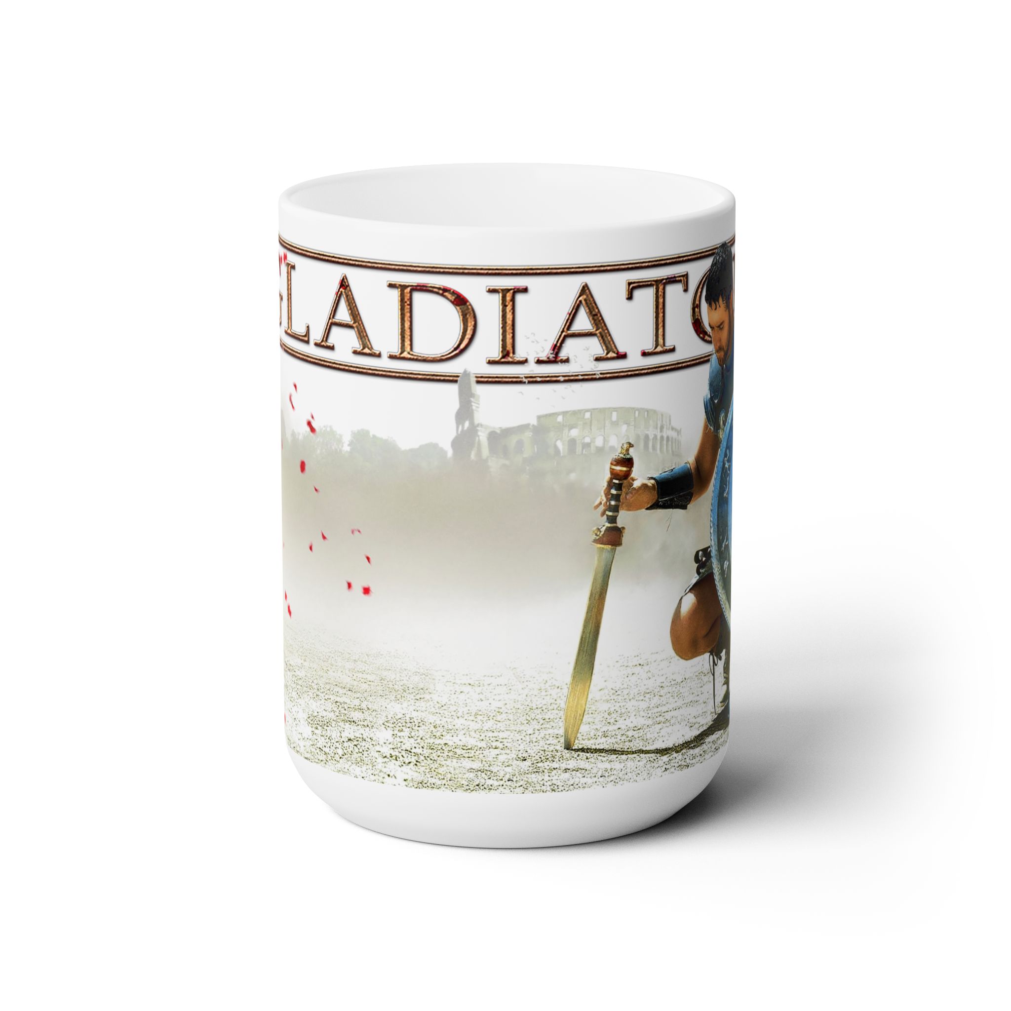Gladiator 2000 Movie Fan Art White Coffee Mug 15oz - view 2
