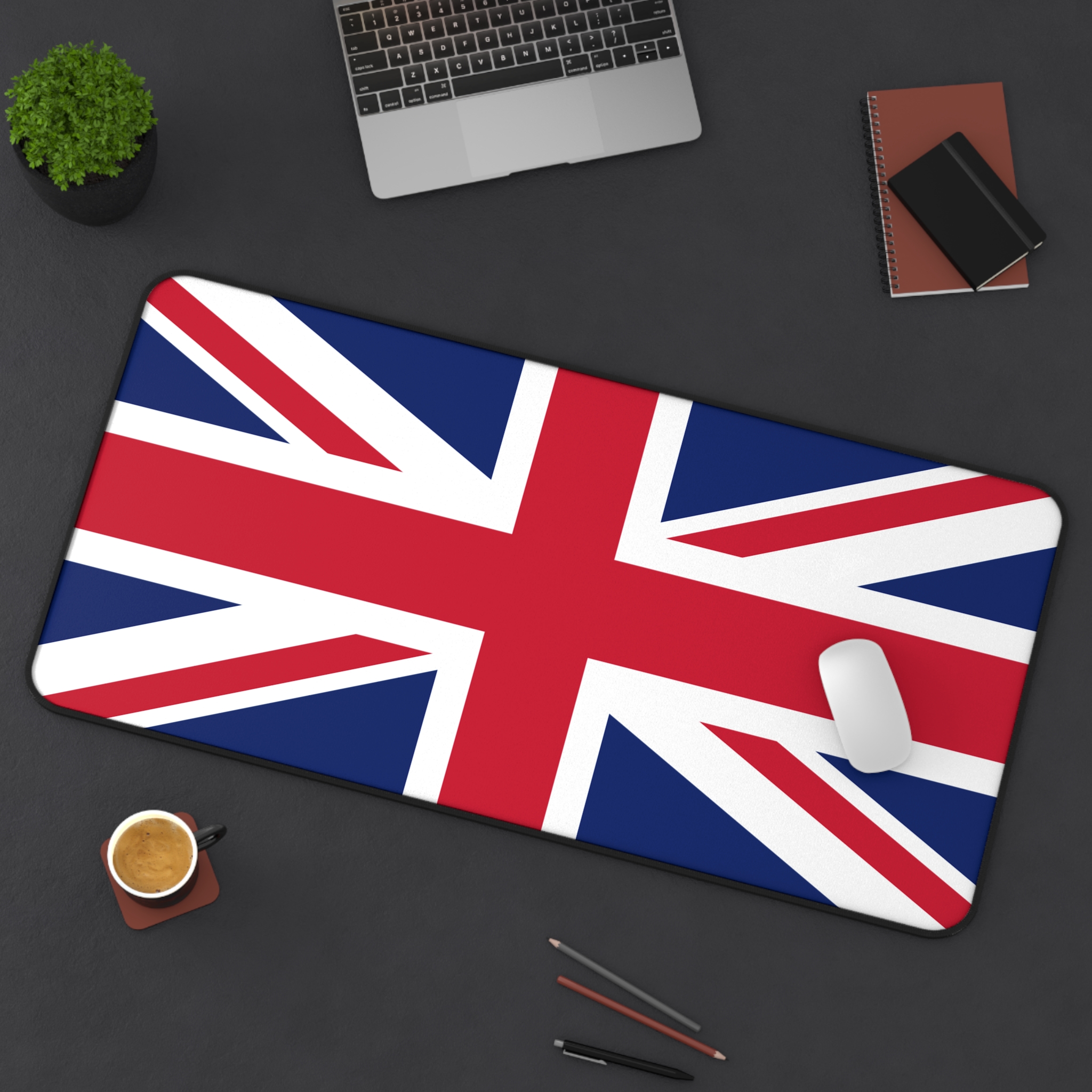 British Union Jack Flag – High Quality Stitched Edges – Desk Mat Mouse Pad