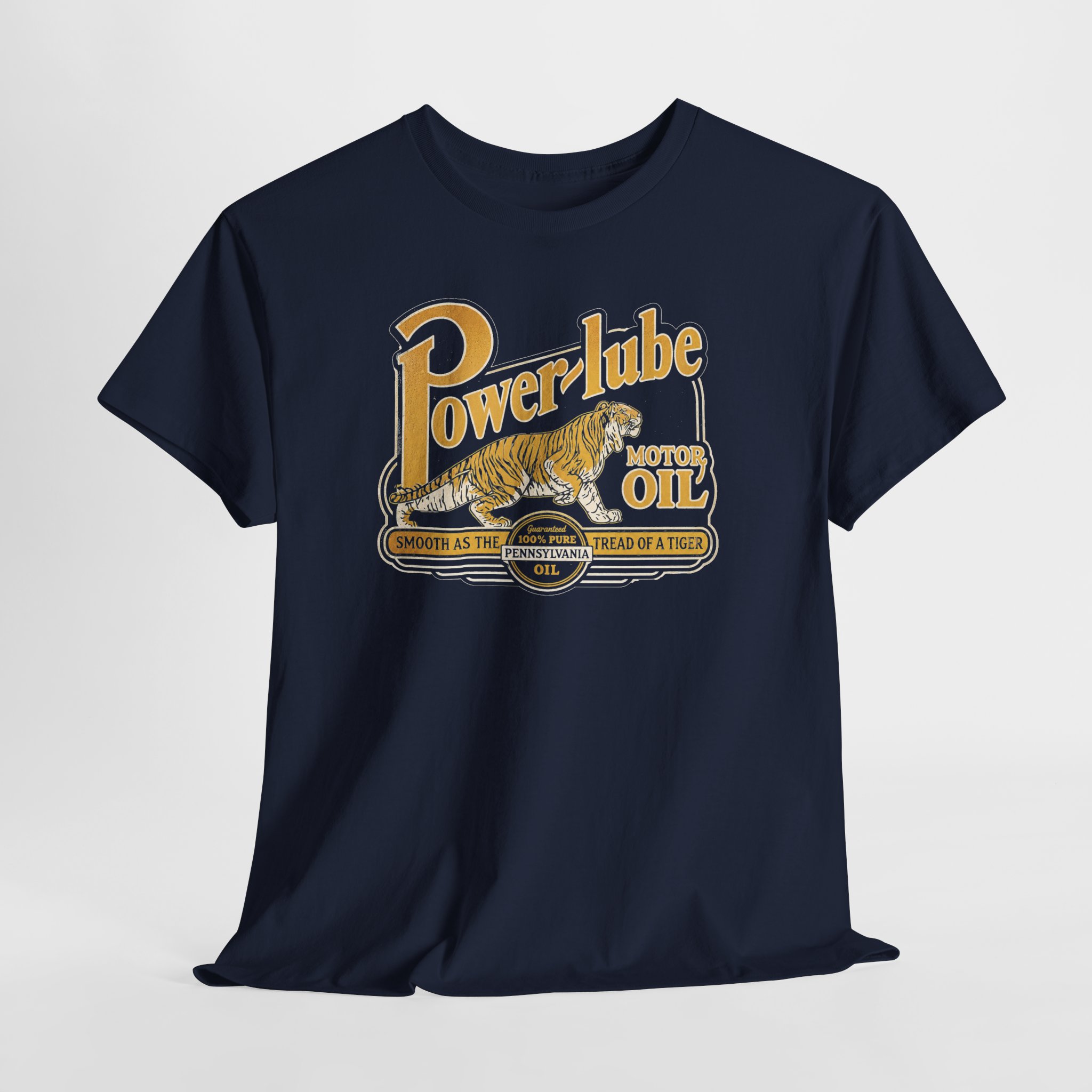 Power Lube Motor Oil Vintage Style Gas & Oil Sign T-Shirt - view 11