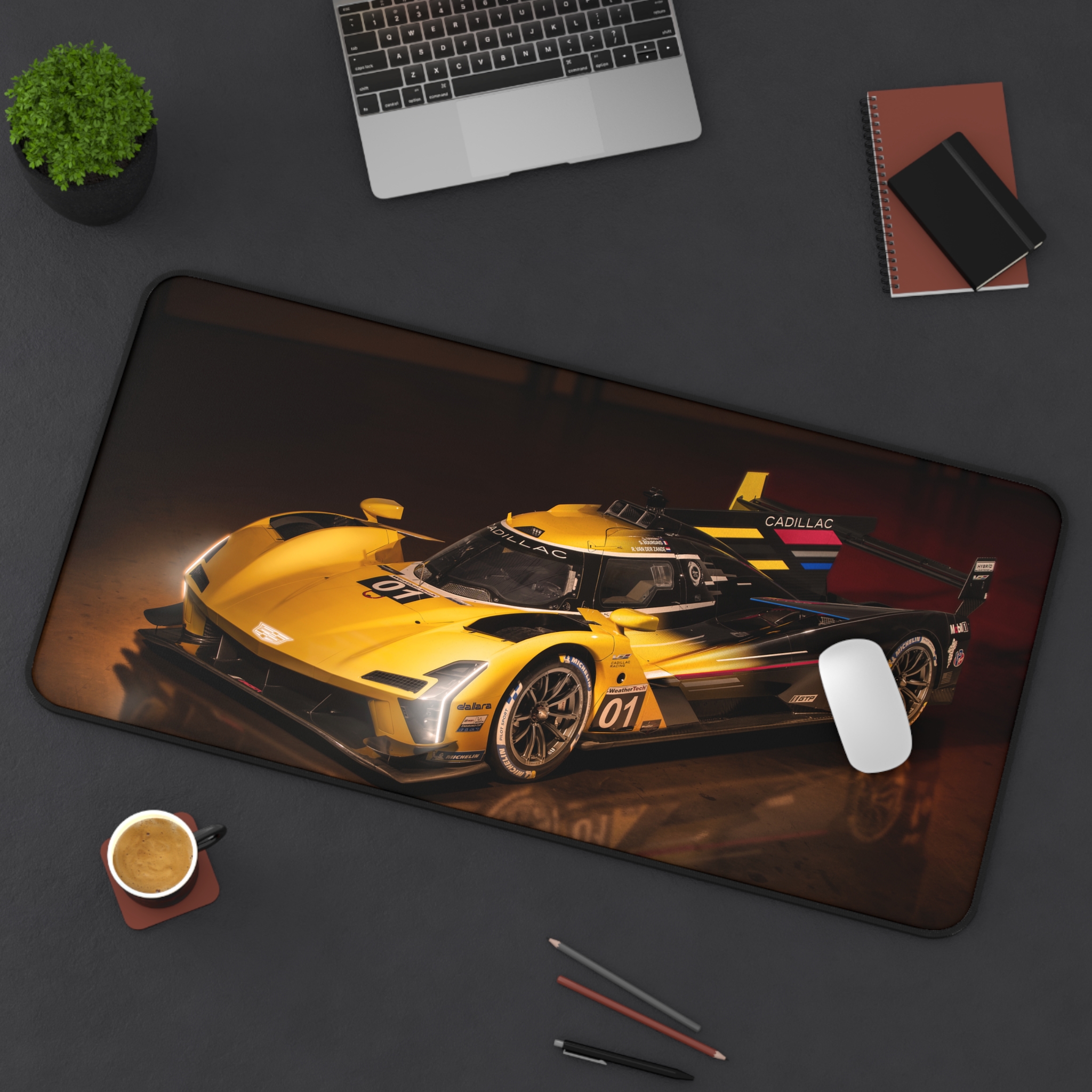 Cadillac Hypercar – Car Racing – 3 sizes – Desk Mat – Mouse Pad