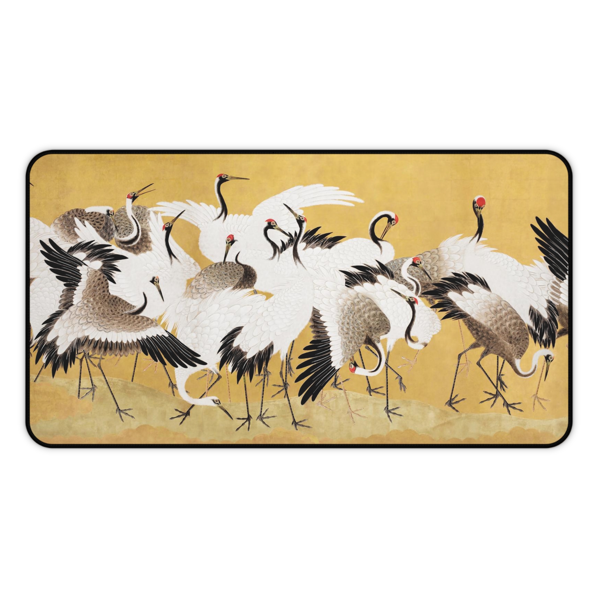 Japanese Cranes Desk Mat 2 Sizes - view 2