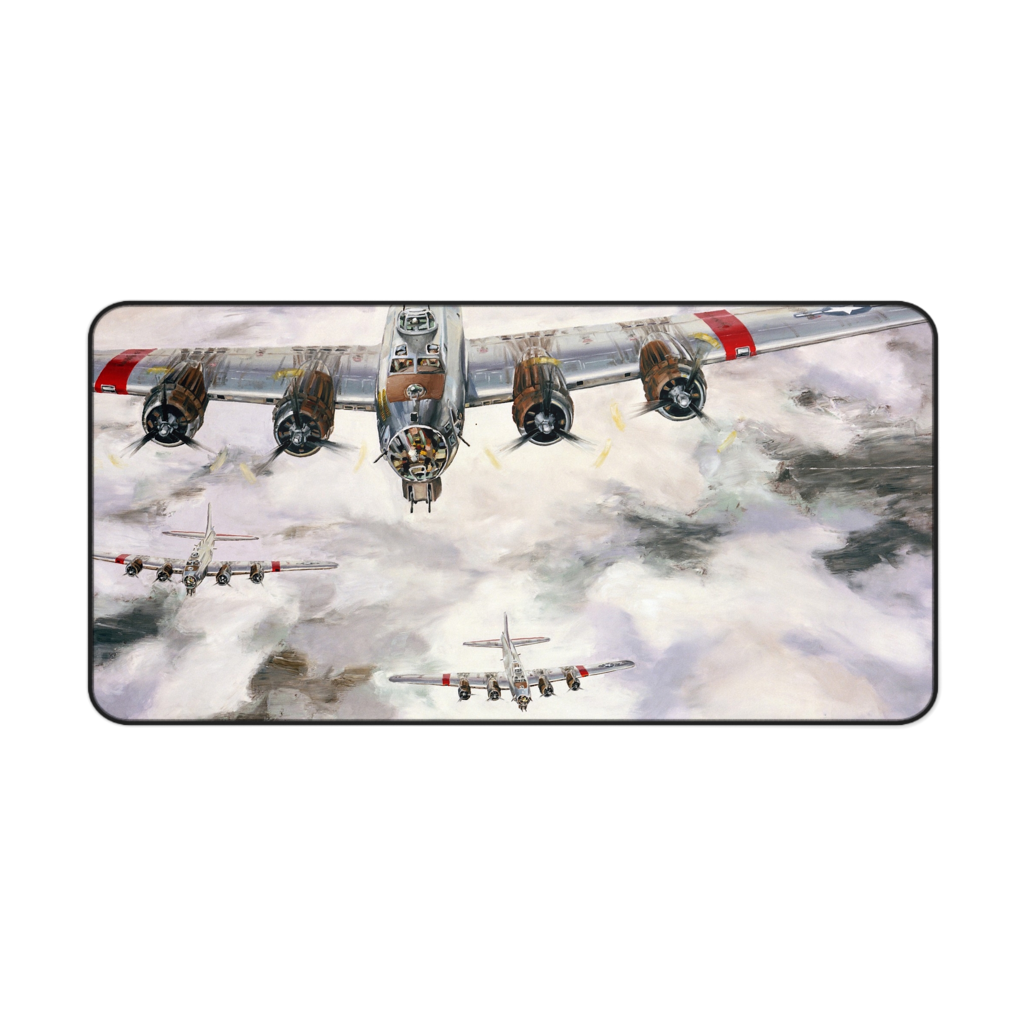 B-17s Over Europe Desk Mat - WWII Bomber Art - David Ray - view 2