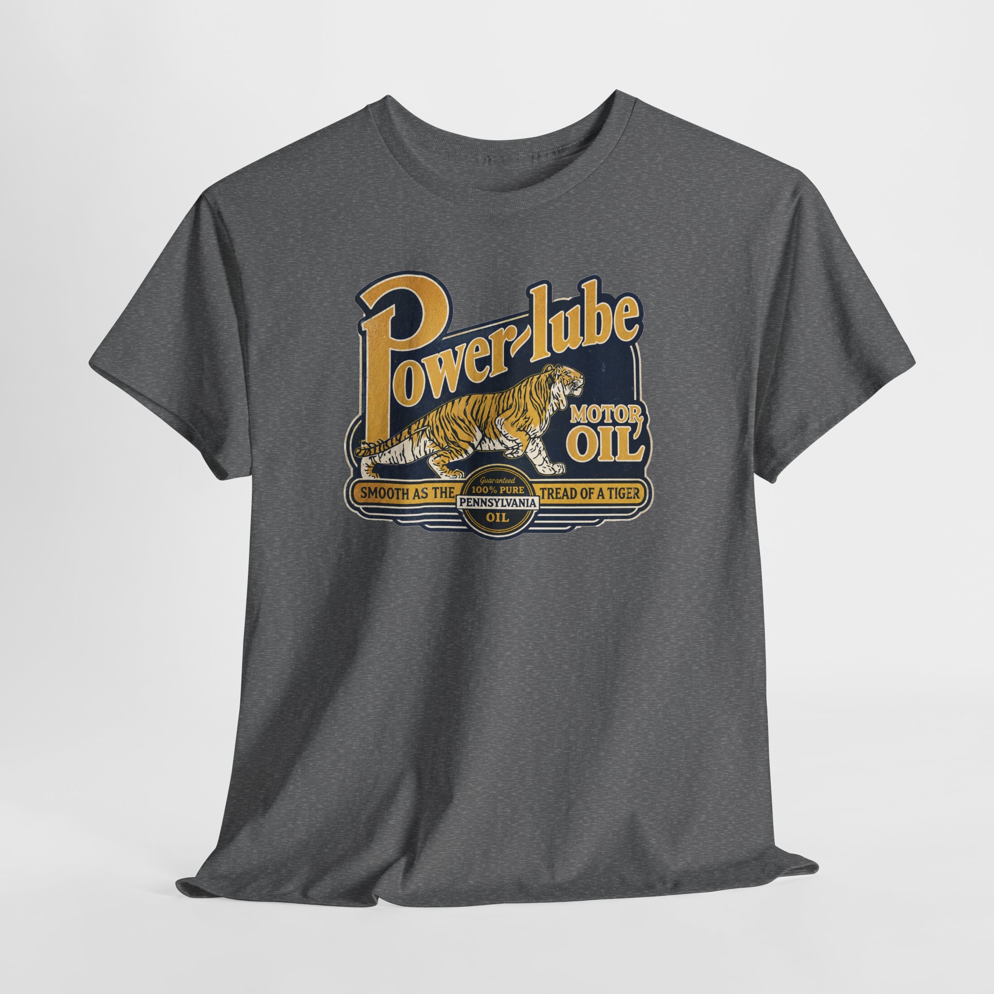 Power Lube Motor Oil Vintage Style Gas & Oil Sign T-Shirt - view 17