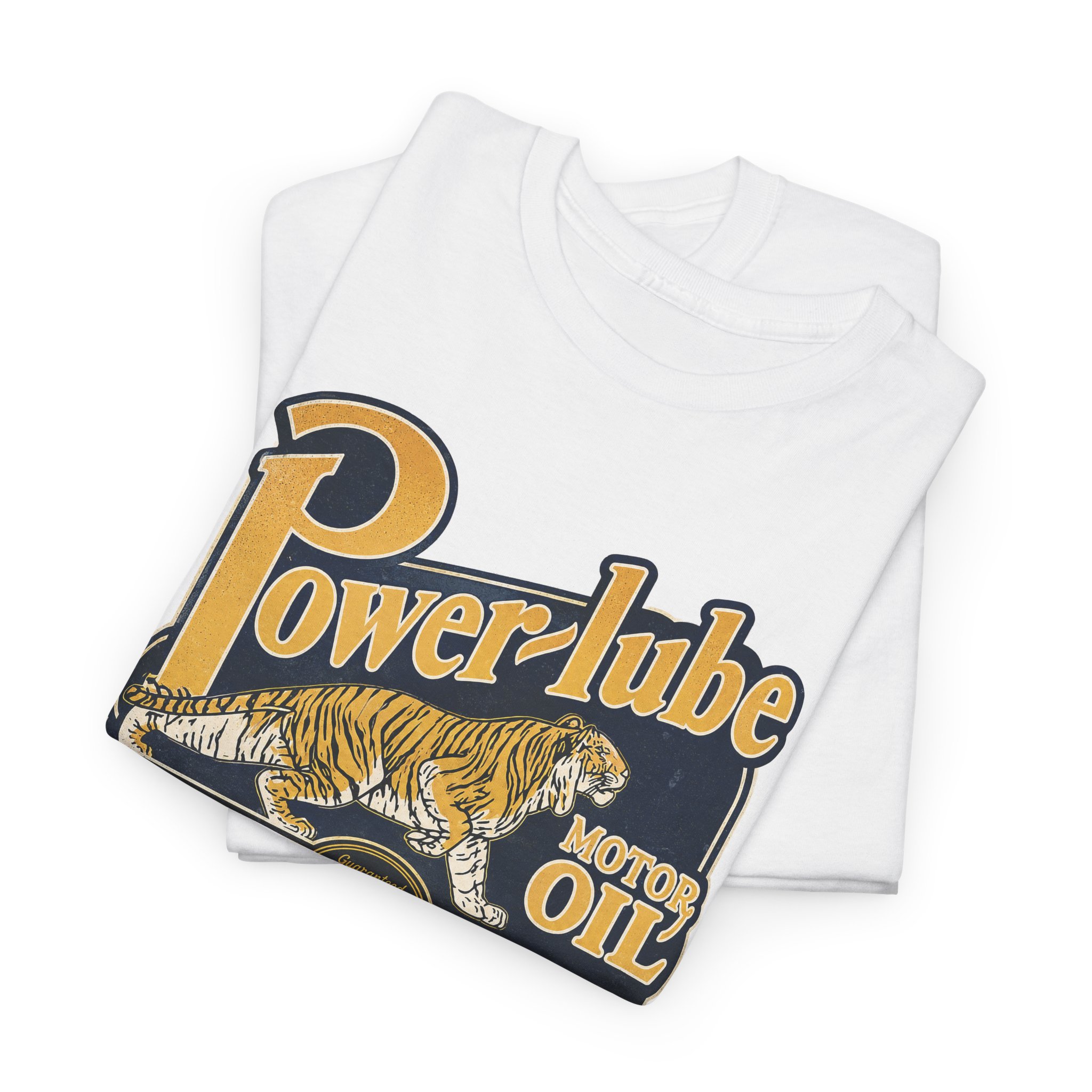 Power Lube Motor Oil Vintage Style Gas & Oil Sign T-Shirt - view 6