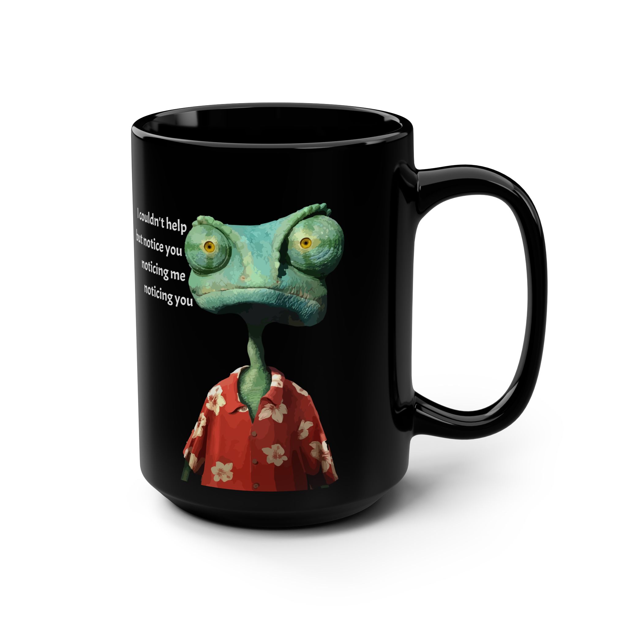 Funny “I Couldn’t Help But Notice” Quote Mug 15oz Movie - view 2