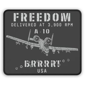 A10 Warthog – Patriotic USA Military – Custom Design Premium Mouse Pad 9×7″
