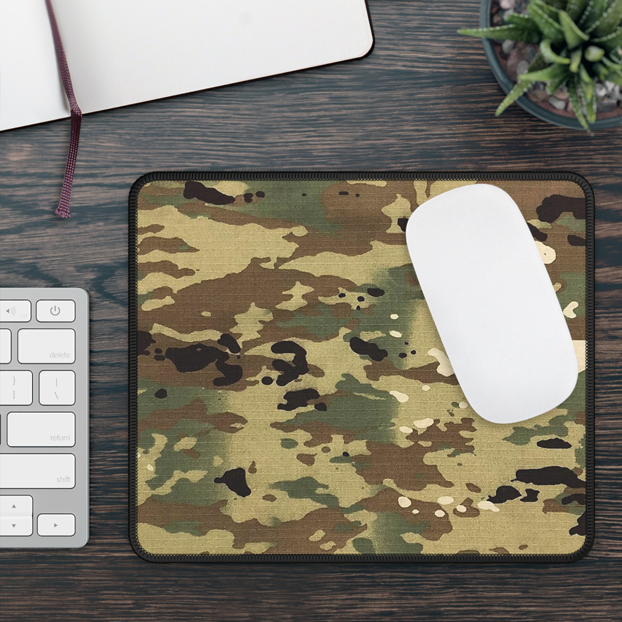 OCP Camo Rip-Stop Look Mouse Pad 9×7″ - view 3