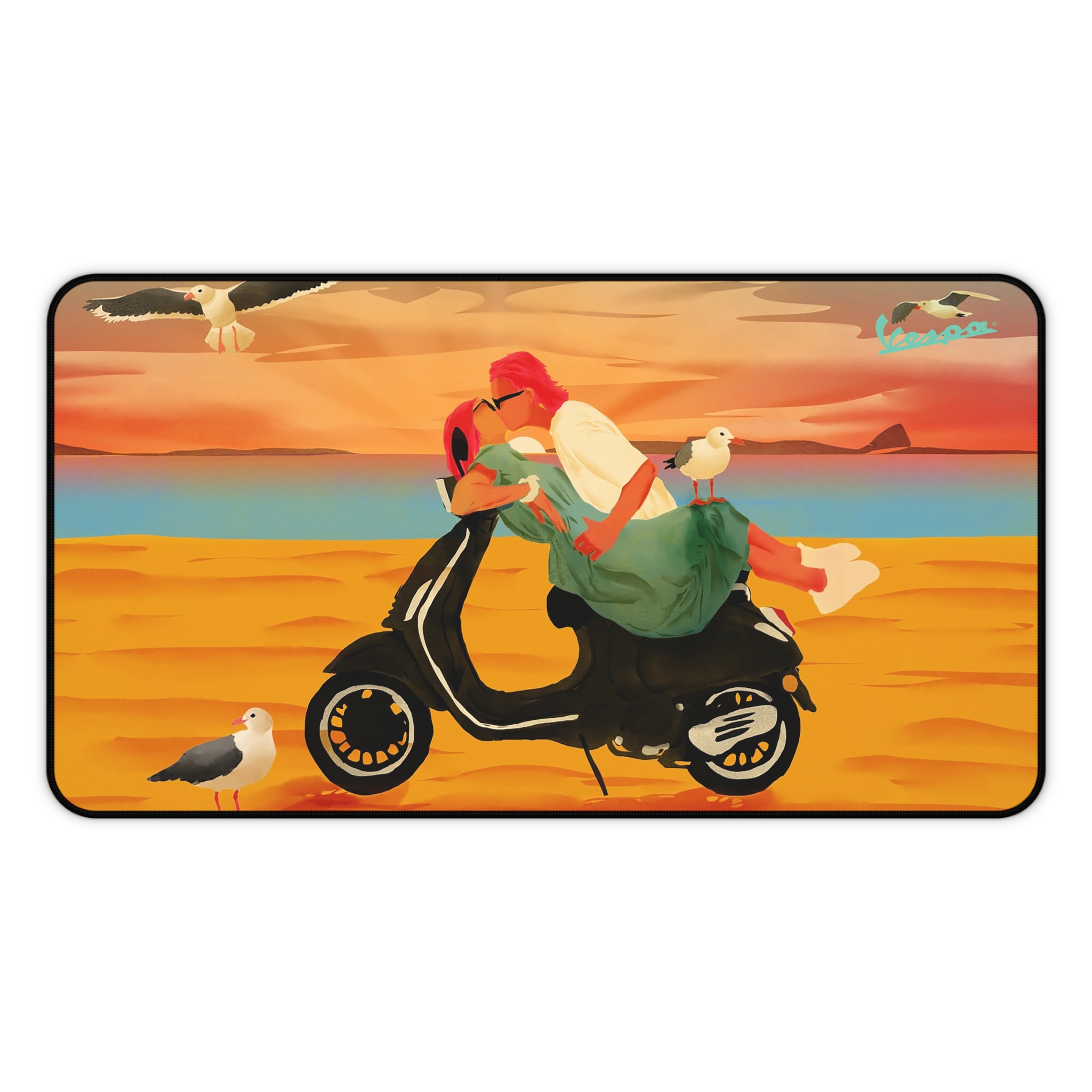 Vespa Scooter Lovers Art Desk Mouse Pad - view 9