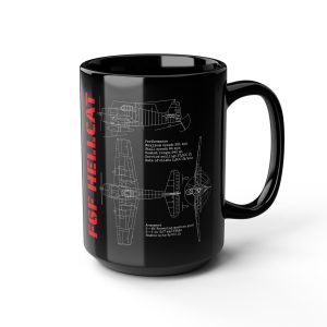 WWII Fighter – F6F HELLCAT – World War 2 History Patriotic – Mug (11oz, 15oz)