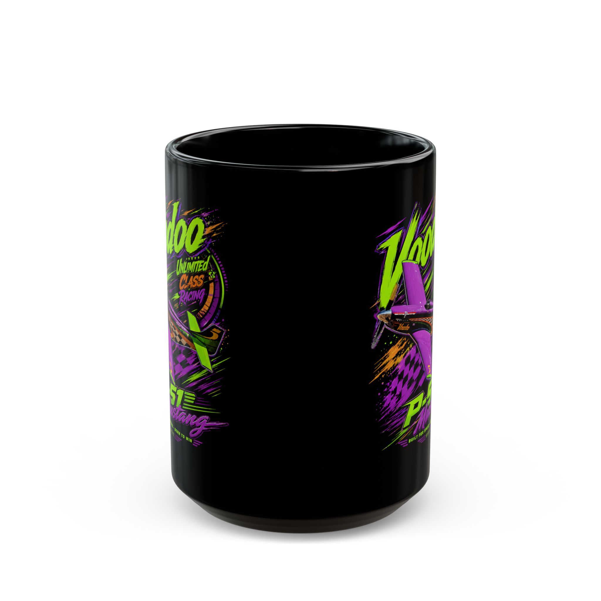 Voodoo P-51 Mustang Reno Air Races Coffee Mug 11oz 15oz - view 2