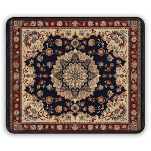 Beautiful Detailed Oriental Rug Design – Stitched Edge Premium Quality Mouse Pad