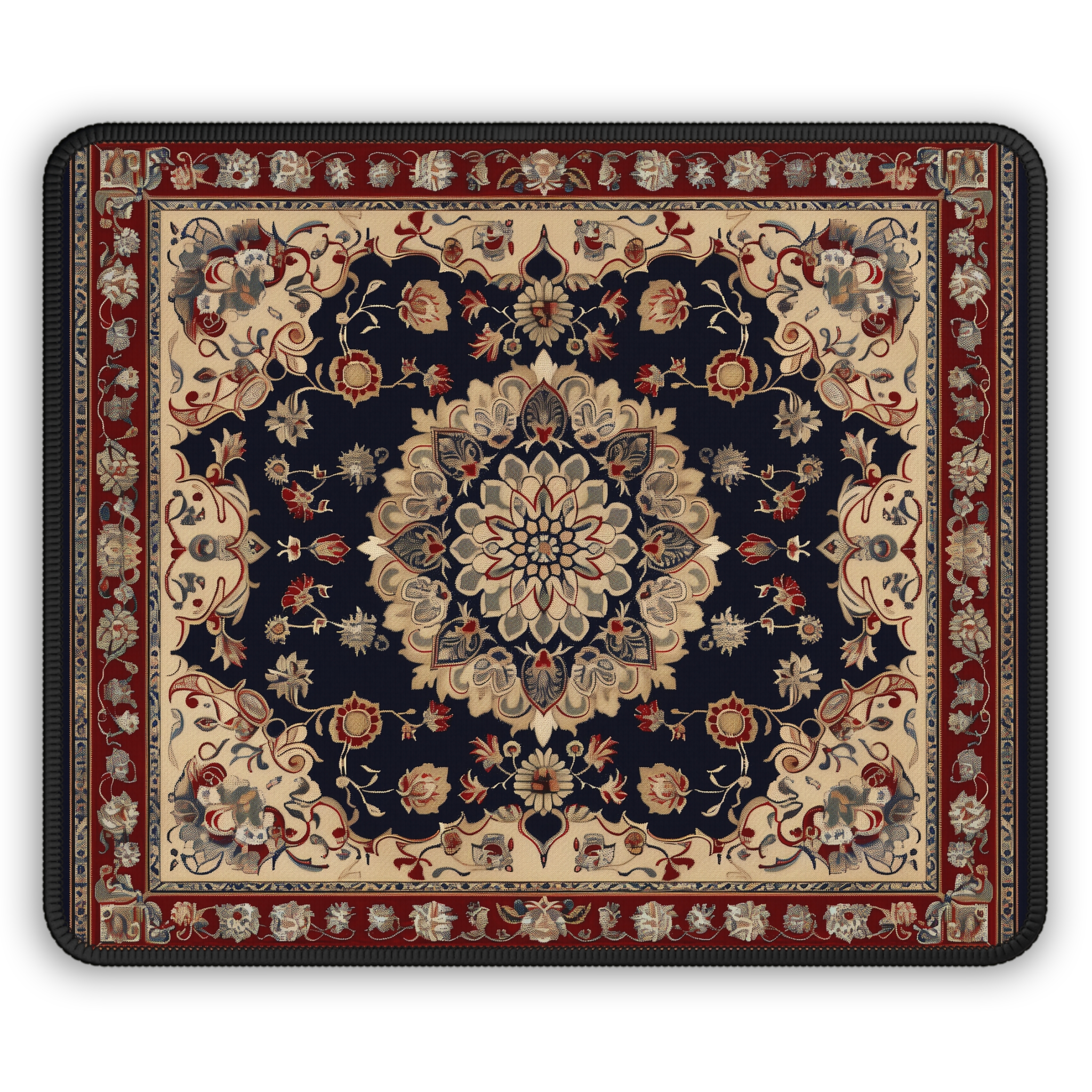 Beautiful Detailed Oriental Rug Design – Stitched Edge Premium Quality Mouse Pad