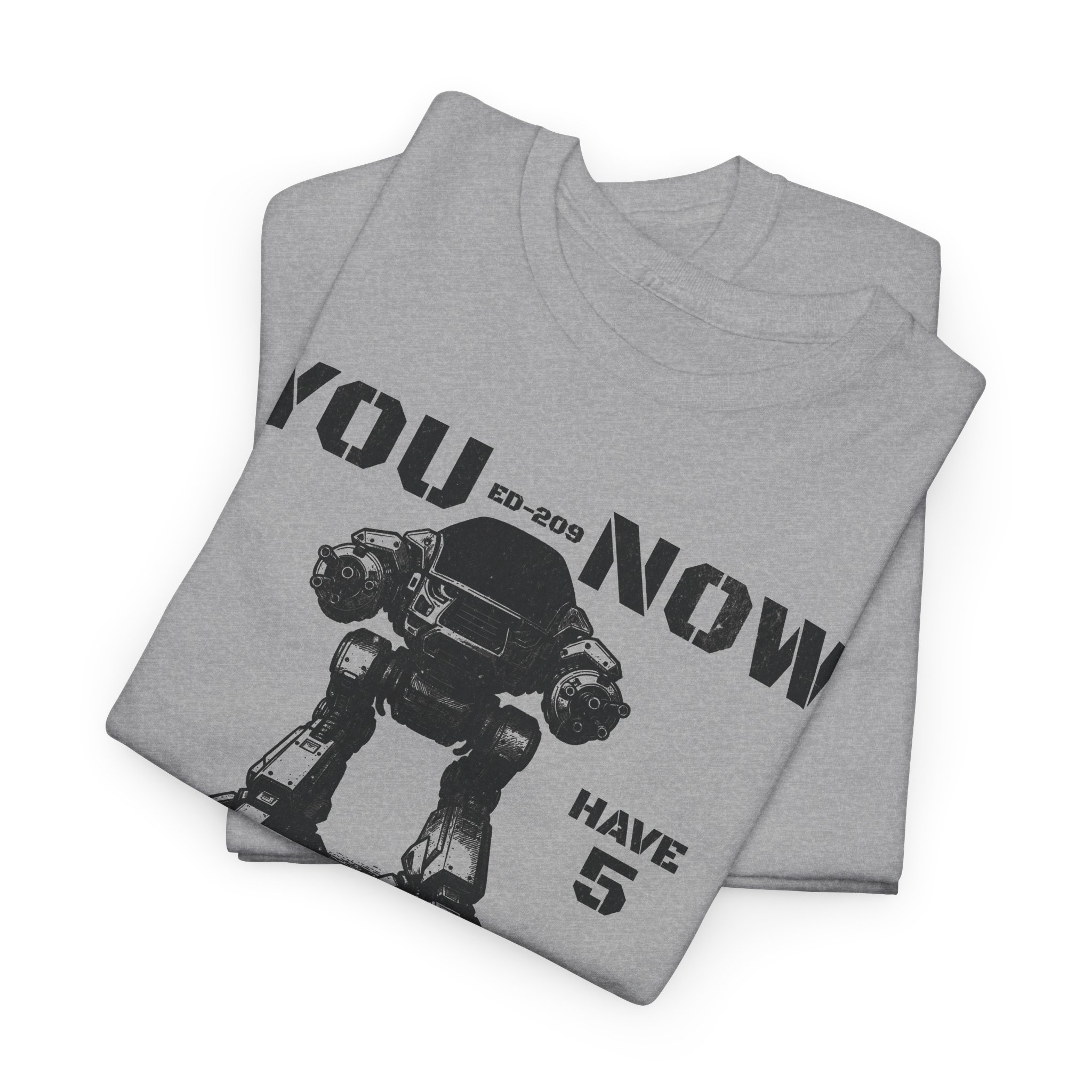 ED-209 NOW 5 Seconds to Comply RoboCop Shirt 80s Movie Fan Gift DTF S-5XL Colors - Image 5