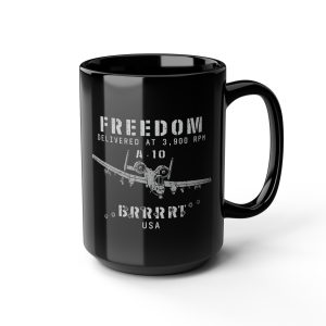 A10 Warthog – Patriotic USA Military – Custom Design – Coffee Mug (11oz, 15oz)