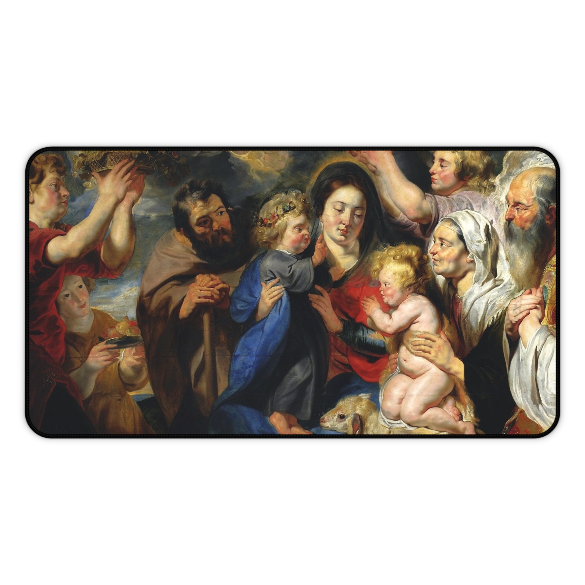 Holy Family Desk Mat | Renaissance Religious Art | Christian Gift