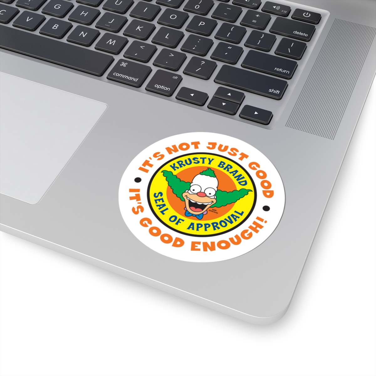 Krusty Clown Brand Sticker – Fun & Quirky Decor, Laptop Sticker, Simpsons Fans