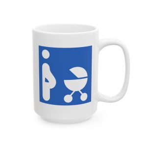 Twerking at BBQ Parking Sign – Meme Funny Joke – Ceramic Mug (11oz, 15oz)