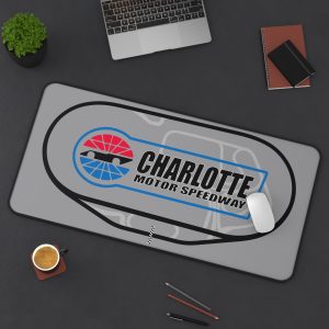 Charlotte Motor Speedway Racing Fan Desk Mat Mouse Pad - Premium Stitched Edges