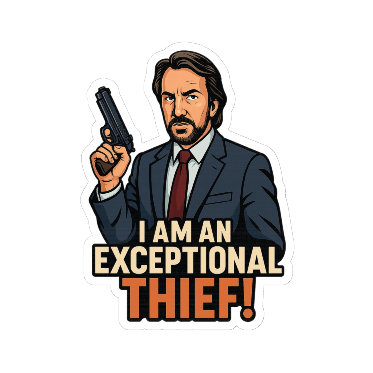 Hans Gruber Vinyl Sticker - view 7