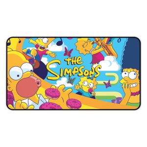 The Simpsons Desk Mat Mouse Pad | Cartoon Fan Gift for Home Office