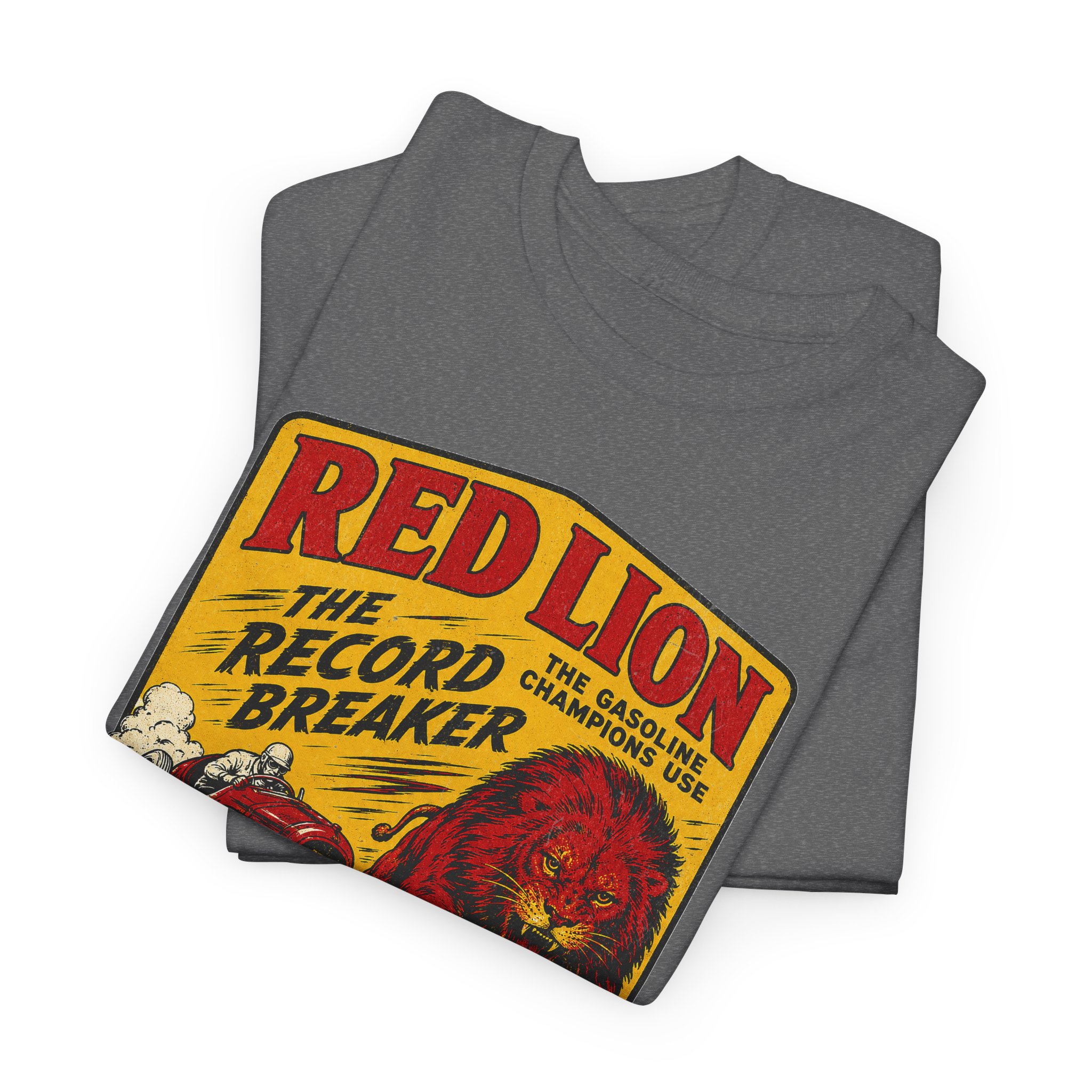 Gilmore Red Lion Gas and Oil Lover Vintage Style T-Shirt - view 7