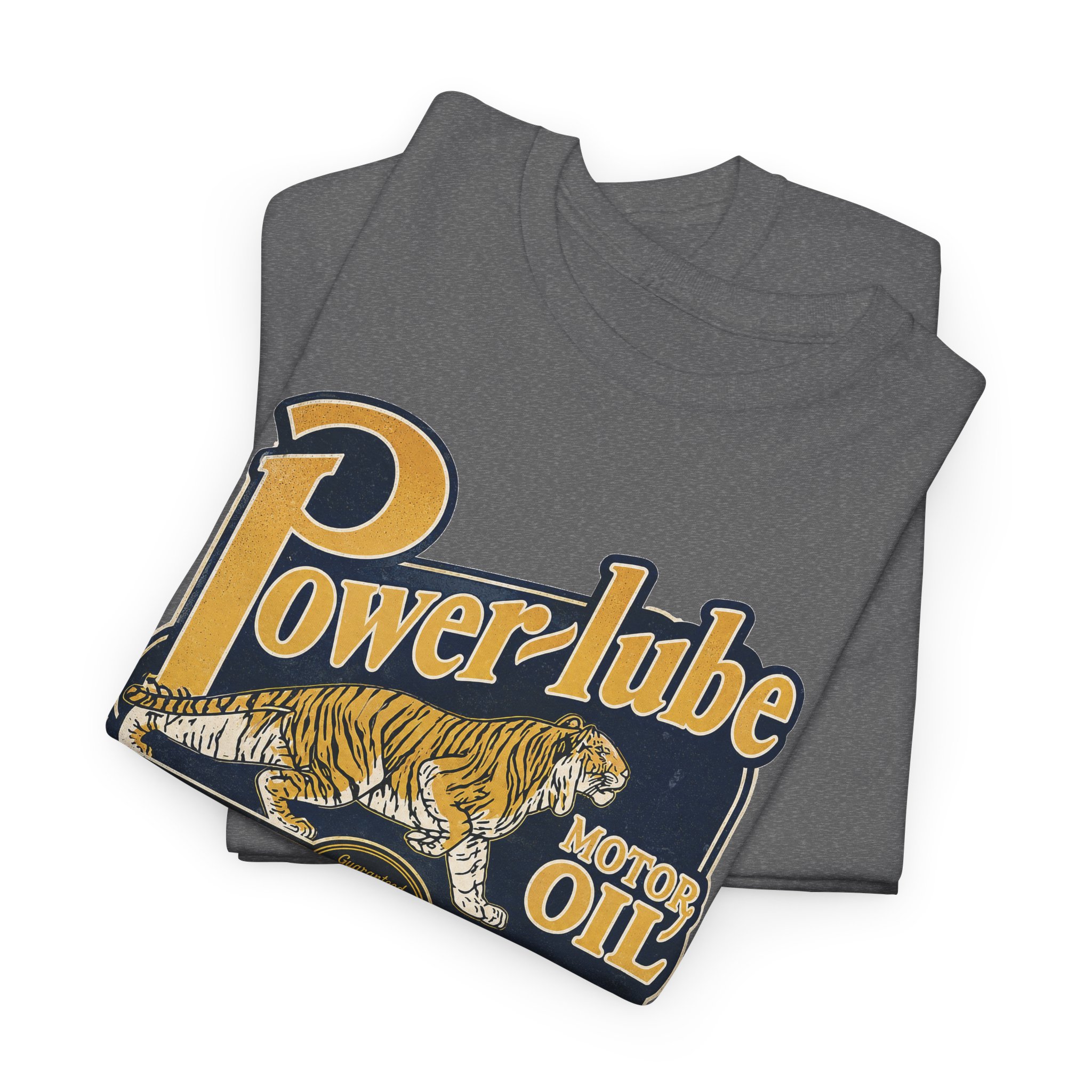 Power Lube Motor Oil Vintage Style Gas & Oil Sign T-Shirt - view 18