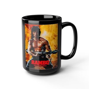 Rambo First Blood Part II Mug | Sylvester Stallone Movie Cup 15oz