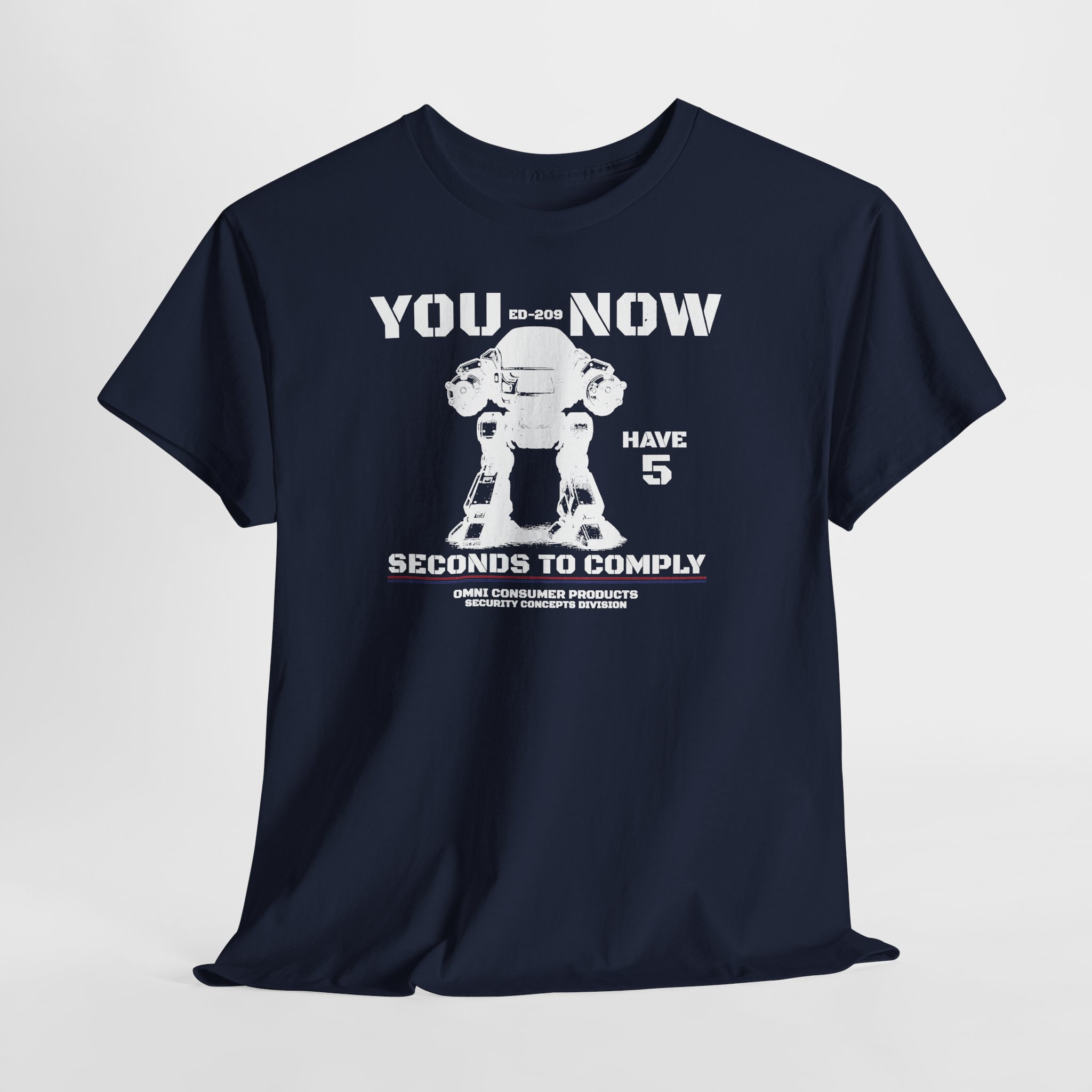 ED-209 NOW 5 Seconds to Comply RoboCop Shirt 80s Movie Fan Gift DTF S-5XL Colors - Image 10