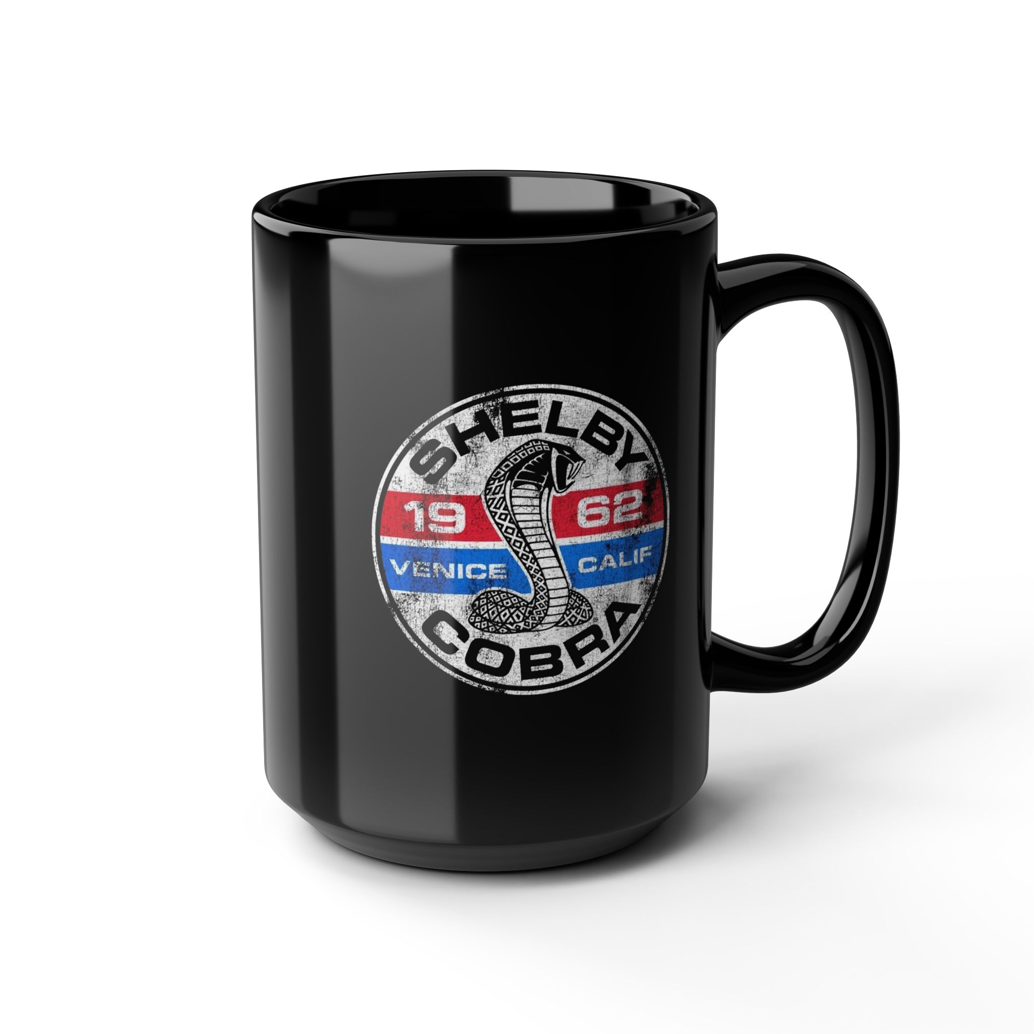 Shelby Cobra Racing – Vintage Retro Custom Design – Coffee Mug (11oz, 15oz)