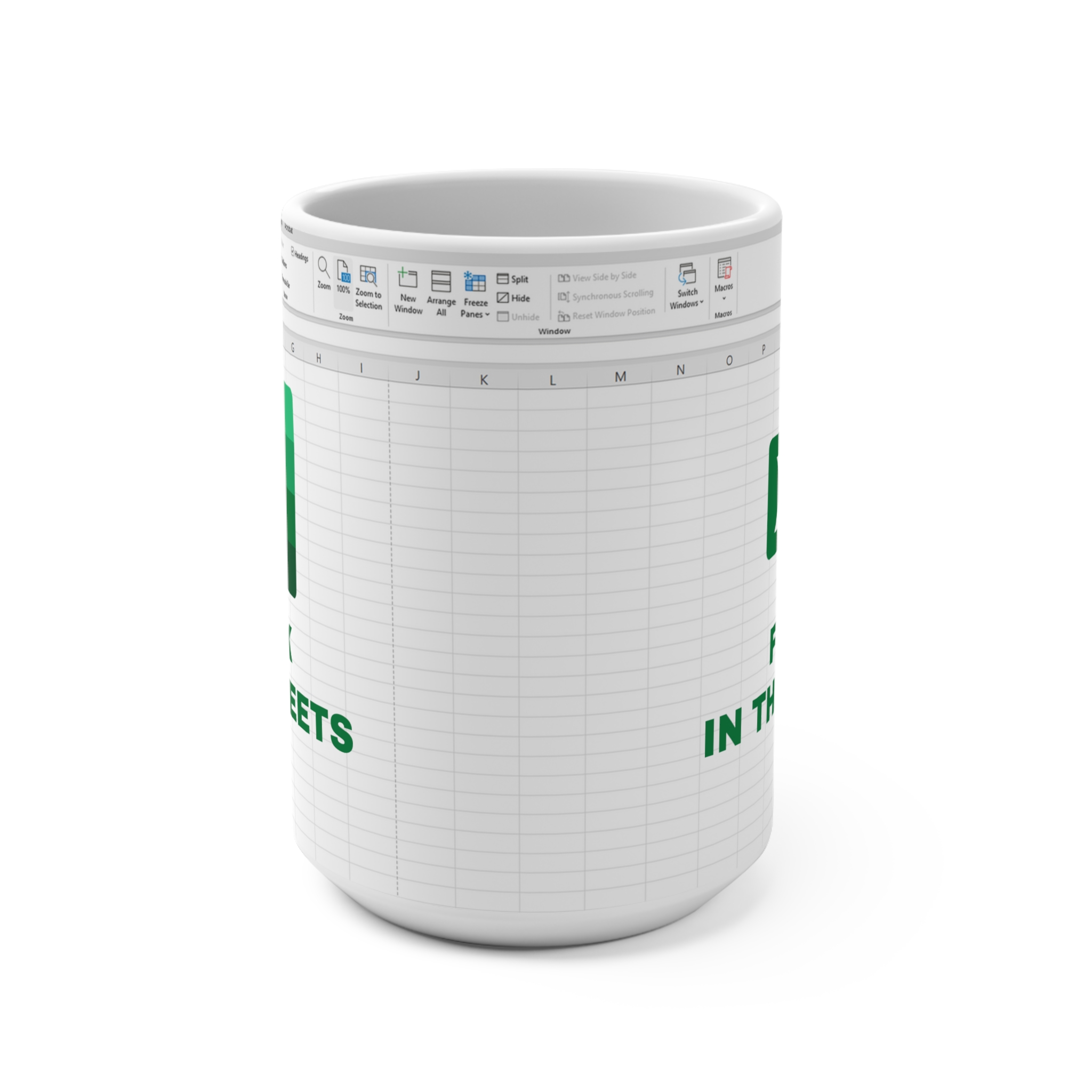 Excel Freak in the Sheets Mug 15oz - view 2