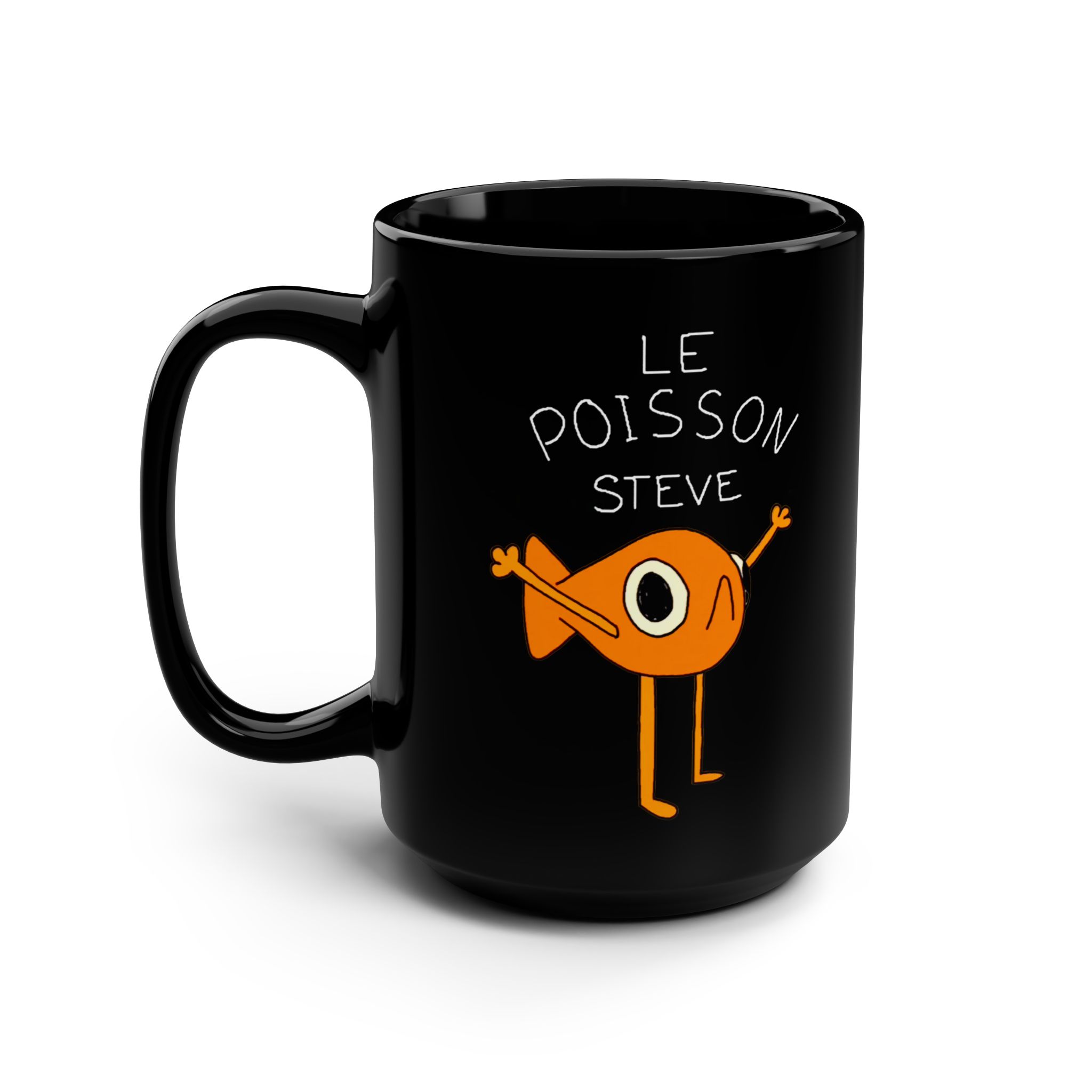 Le Poisson Steve Meme French Cute Coffee Tea Mug 15oz - view 5