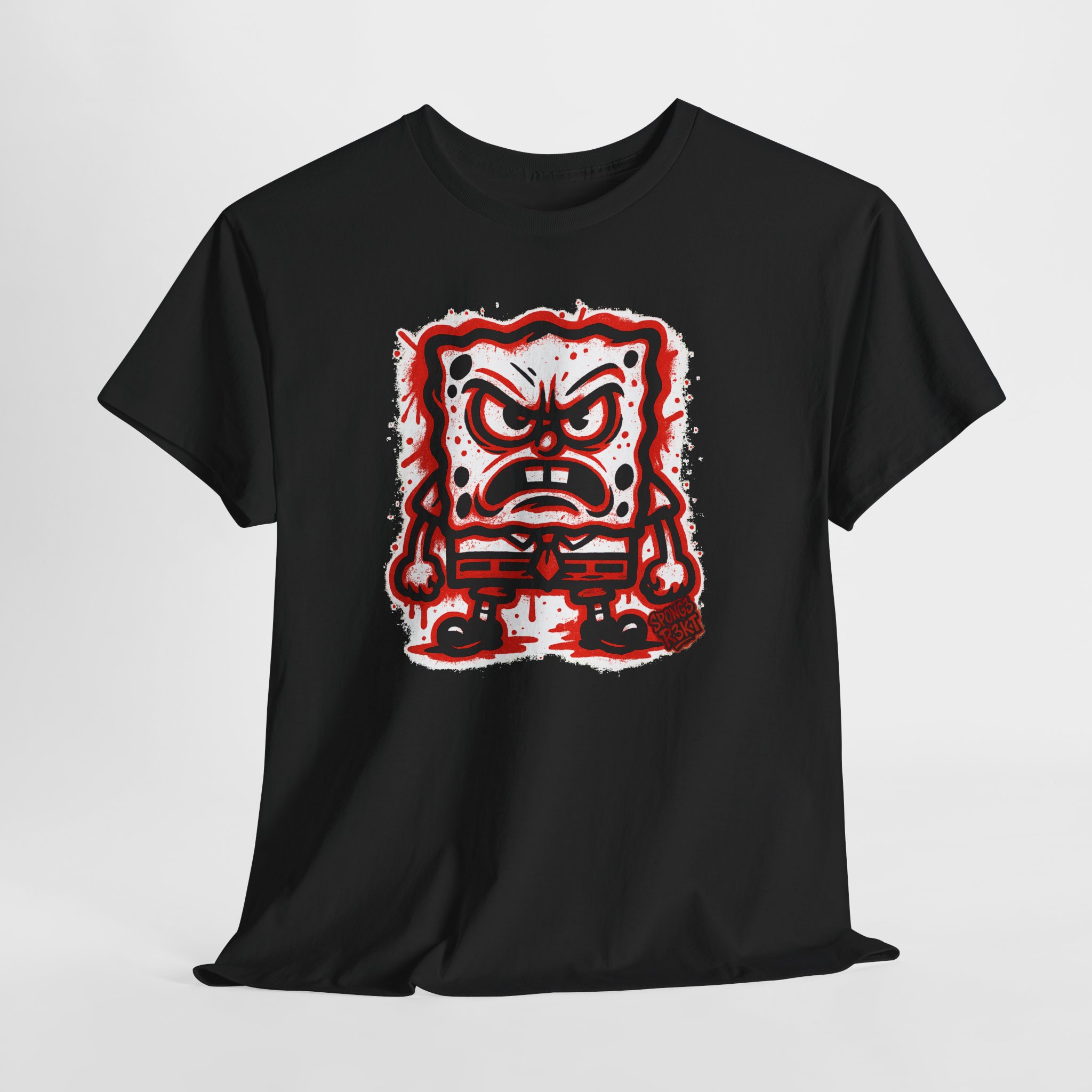 “Spong3 R3KT” Sponge Alter Ego Graffiti Character Tee | 7 Colors | Sizes S-5XL