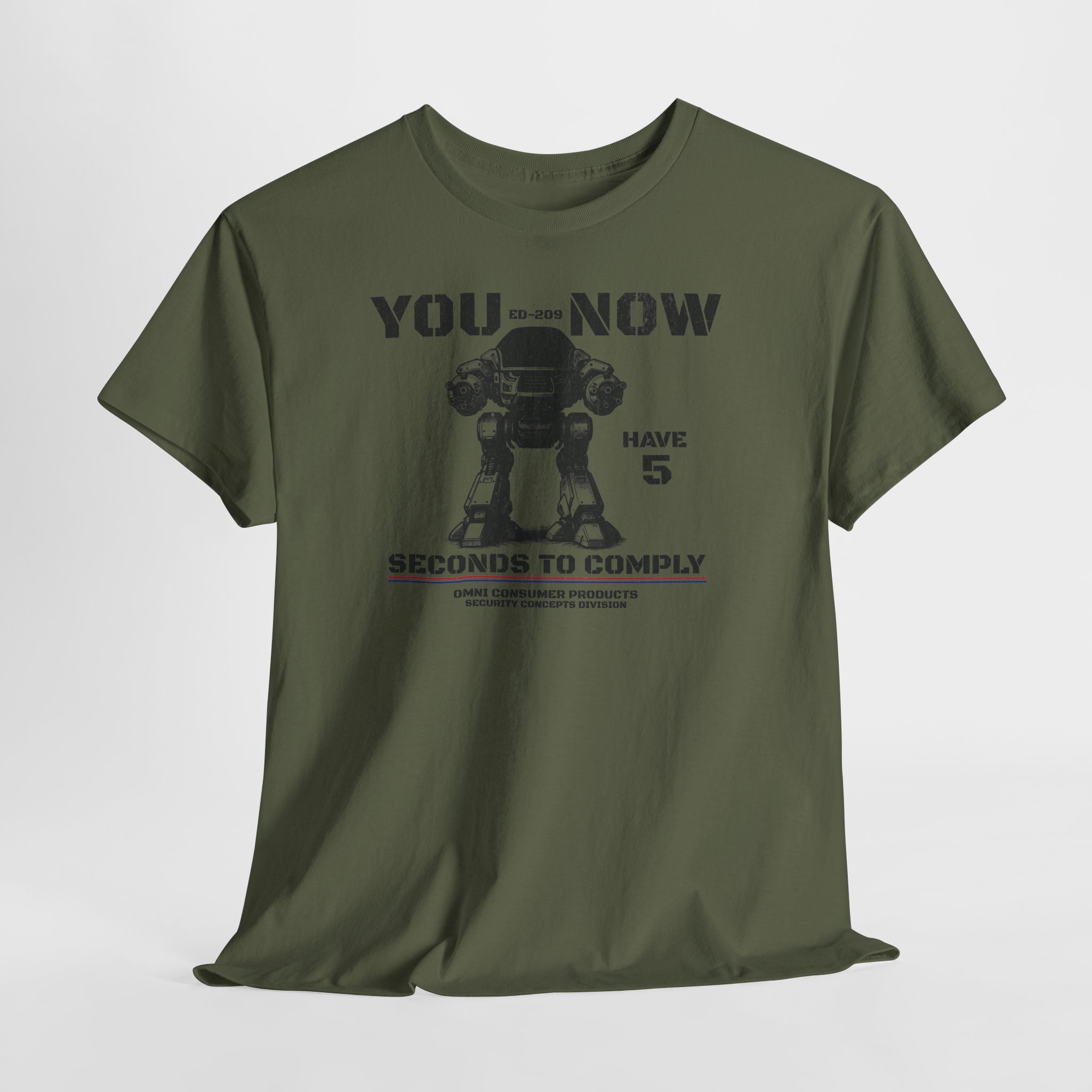 ED-209 NOW 5 Seconds to Comply RoboCop Shirt 80s Movie Fan Gift DTF S-5XL Colors - Image 16