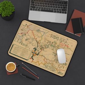 71st Infantry Division WWII Europe Map Desk Mat | WWII Gift