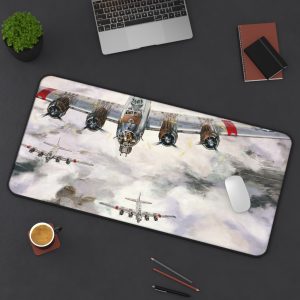 B-17s Over Europe Desk Mat | WWII Bomber Art | David Ray | Gift