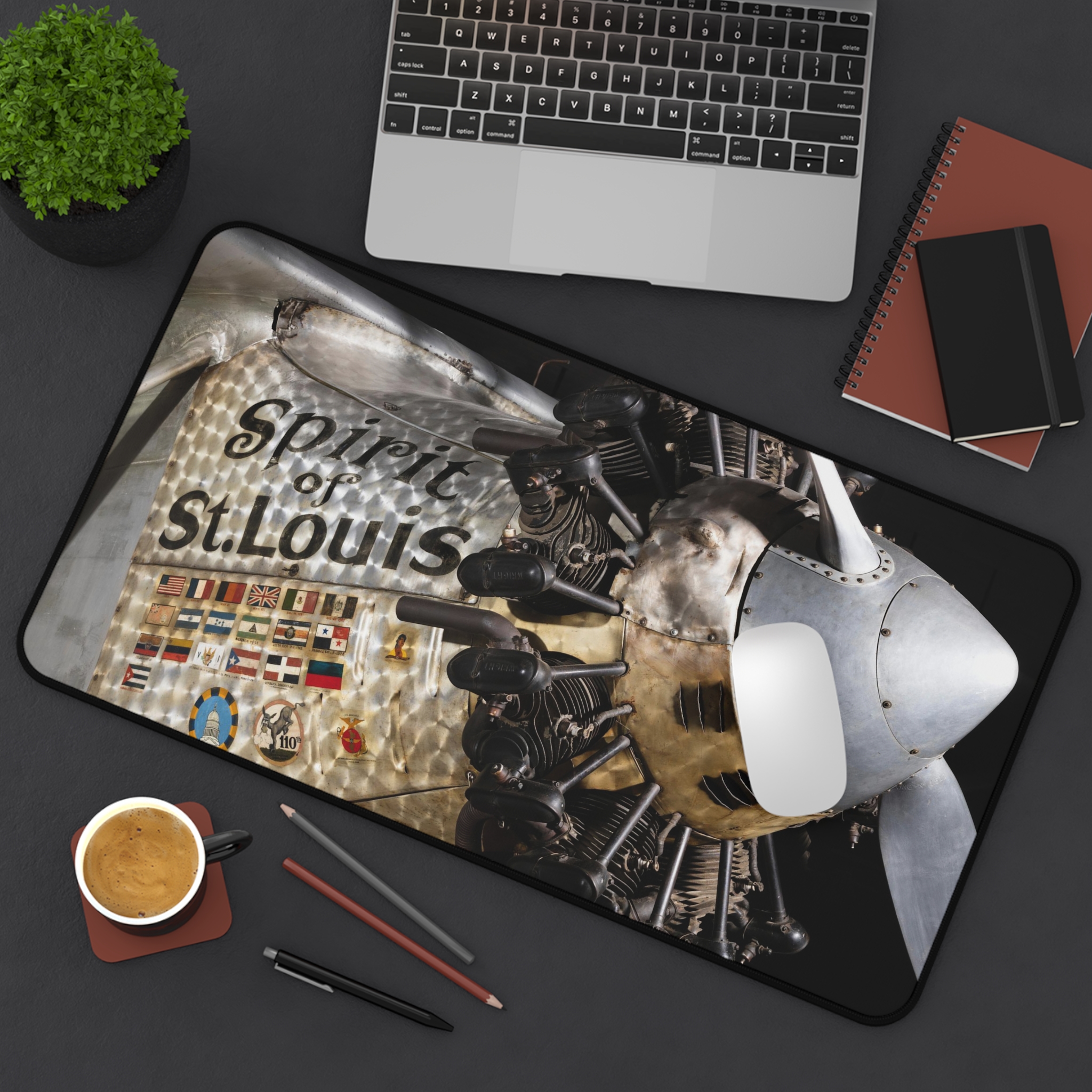 Spirit of St. Louis Lindbergh Desk Mat Mouse Pad - view 12